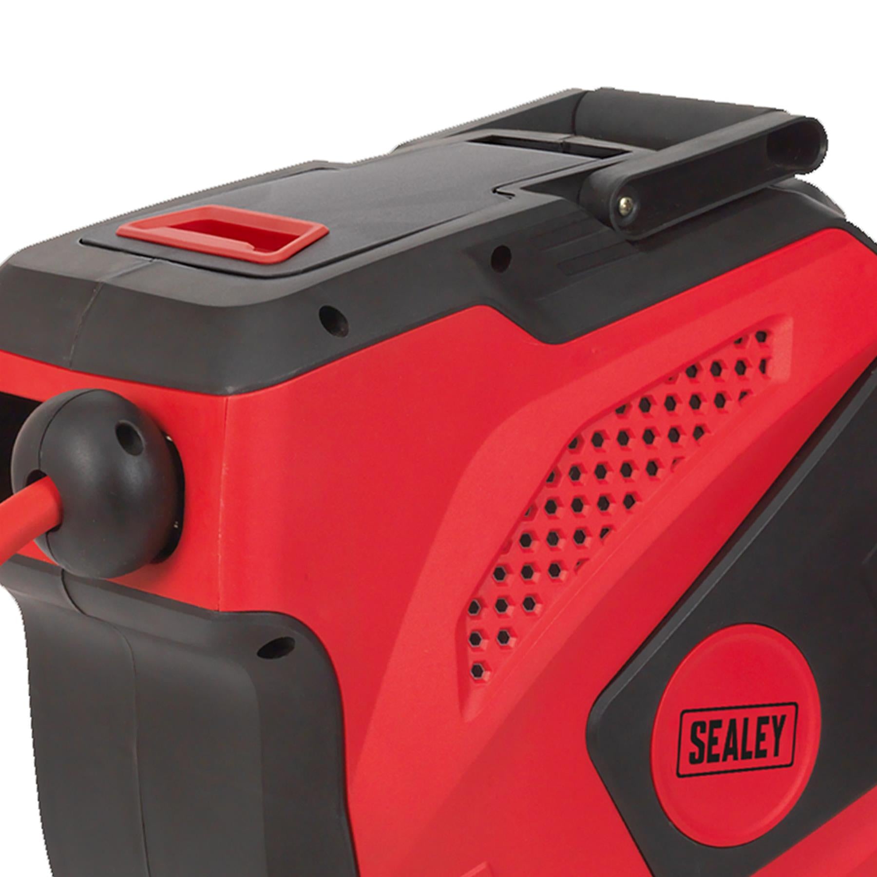 Sealey Air Hose Reel Auto-Rewind Control 20m 10mm ID-Rubber Hose