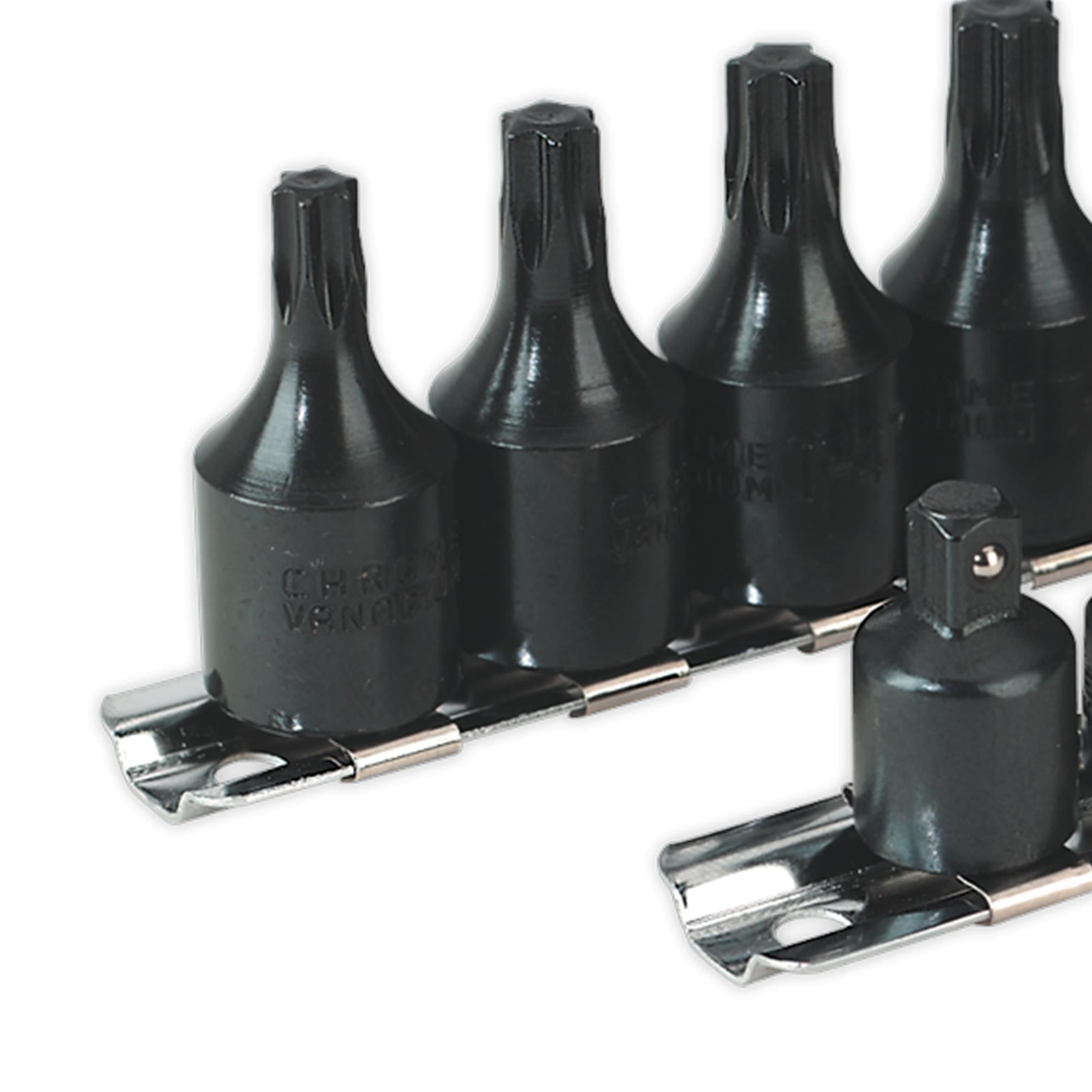 Sealey TRX-Star* Socket Bit Set 13pc 1/4" & 3/8"Sq Drive