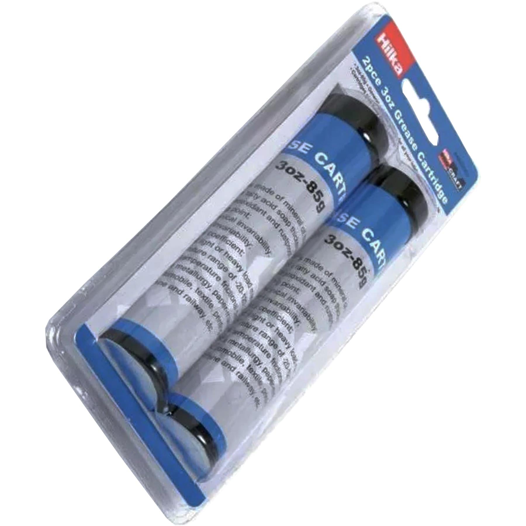 2 x LARGE GREASE GUN CARTRIDGES - 3oz - REFILL HILKA GREASE CARTRIDGE SET - NEW