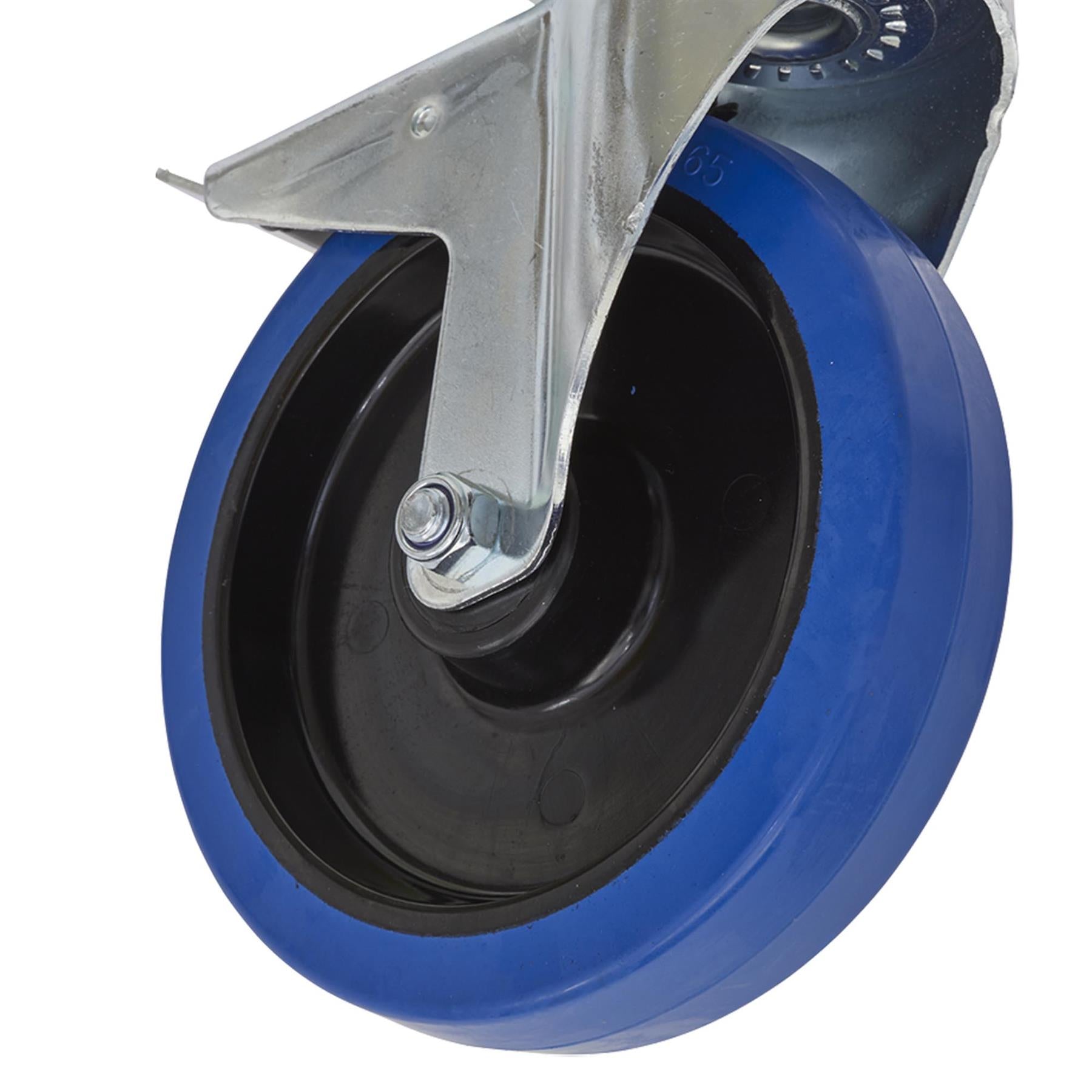Sealey Castor Wheel Swivel Plate with Total Lock 200mm