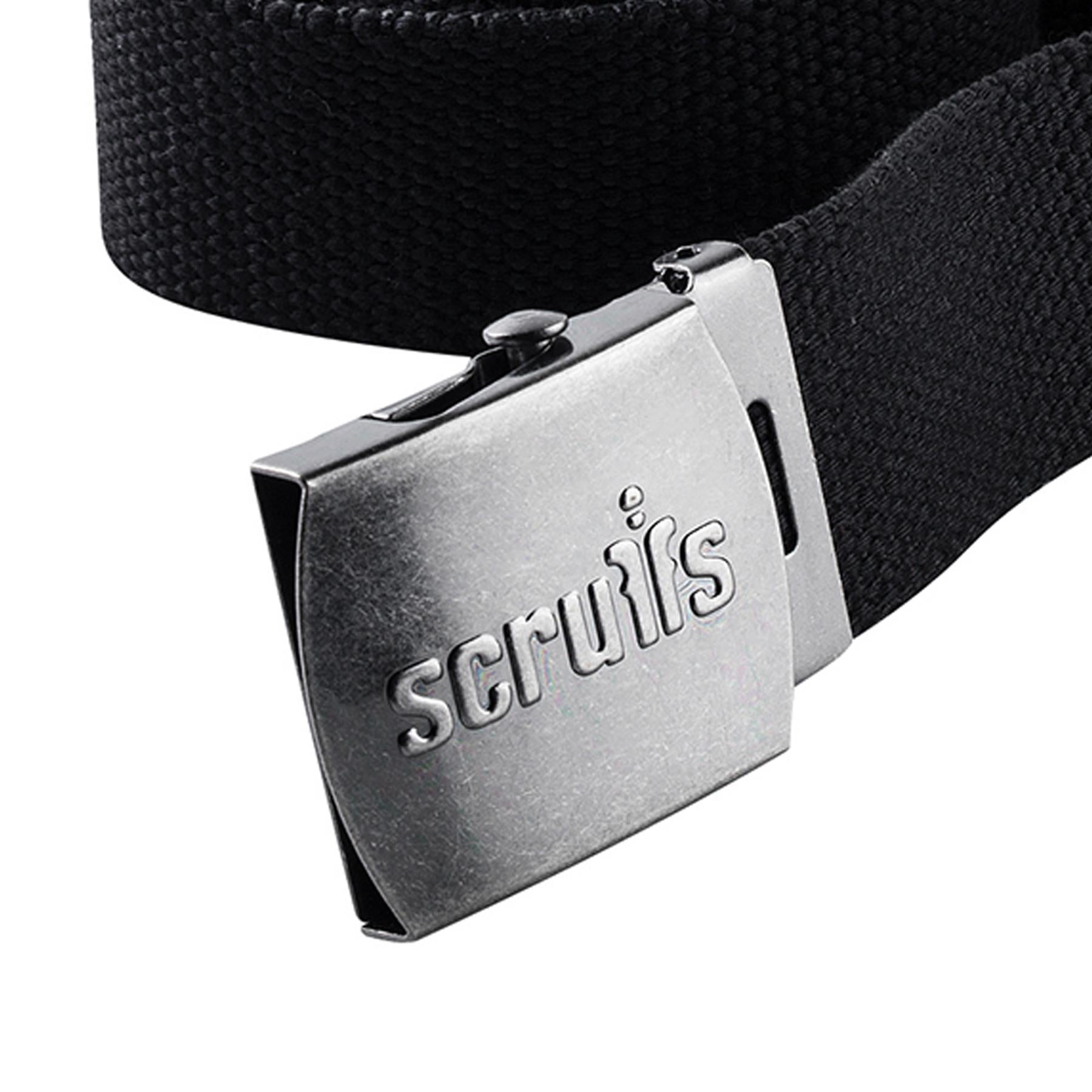 Cotton Adjustable Clip Belt Black Tough Reinforced Cotton Belt + Distressed Look