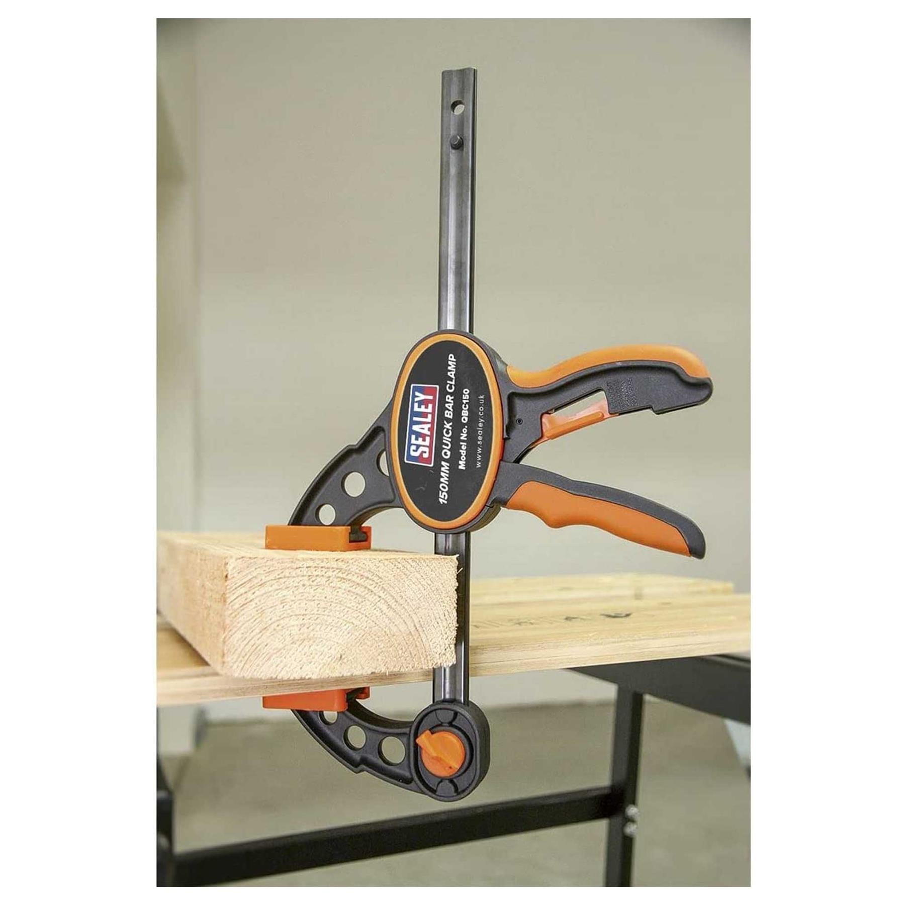 Sealey Quick Bar Clamp 150mm - 2pc Set