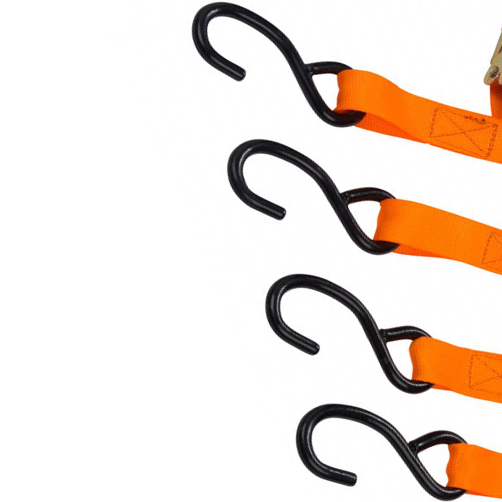 BlueSpot 2pc Cam Buckle Tie Down Strap Set Roof Rack Trailer 25mm x 4.5m/15ft