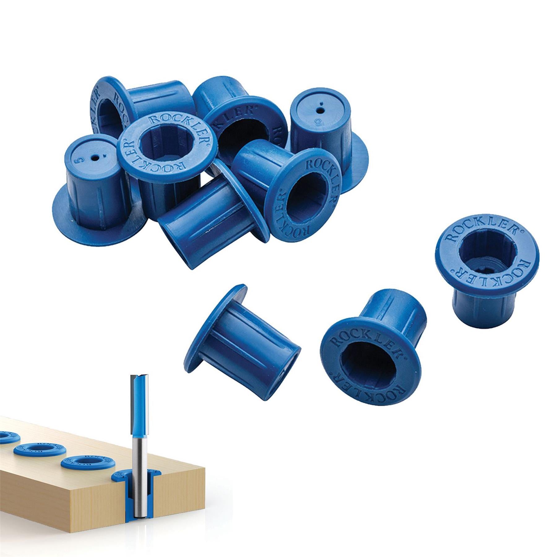 Router Bit Storage Inserts 10Pk 1/4&1/2 Shanks Moulded Polyethylene Construction