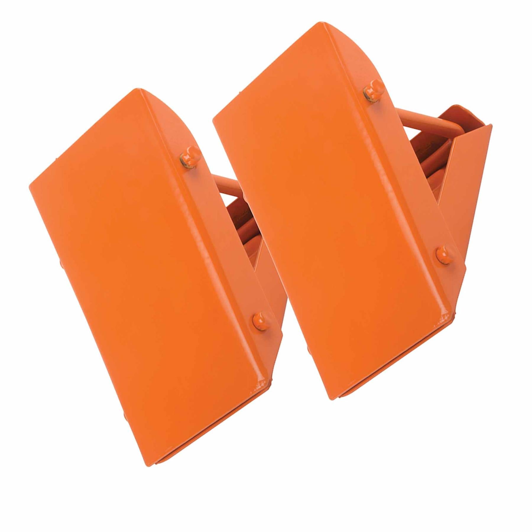 Folding Steel Wheel Chocks Bright Orange Cars, Caravans & Light Trucks