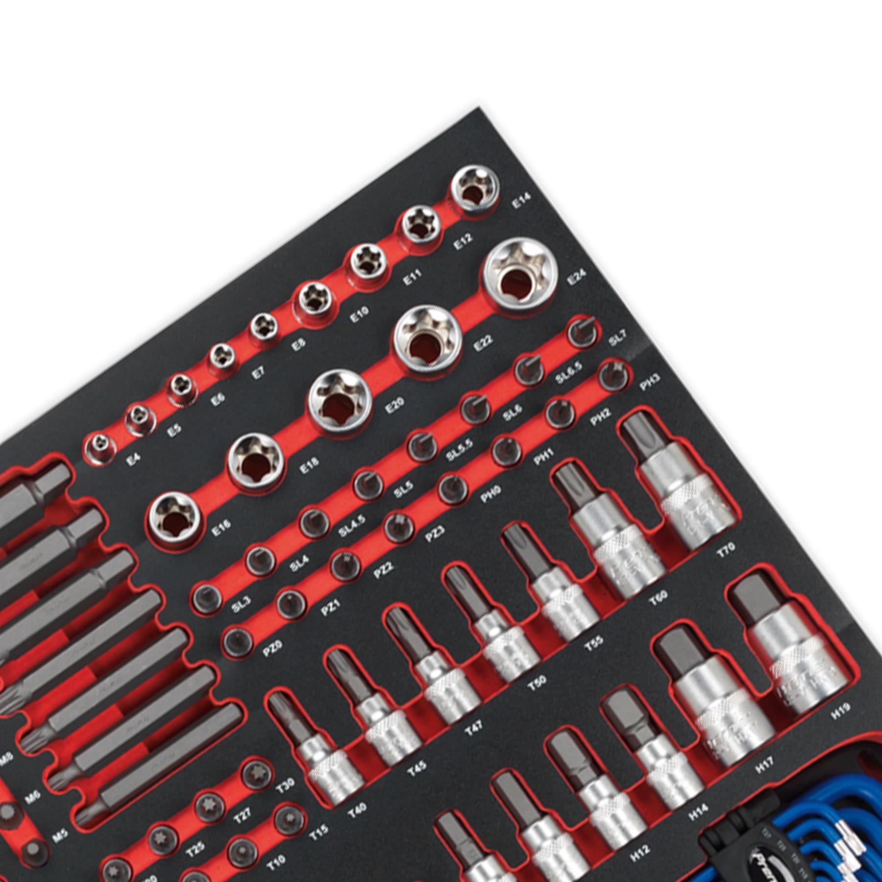 Sealey Tool Tray with Specialised Bits & Sockets 177pc