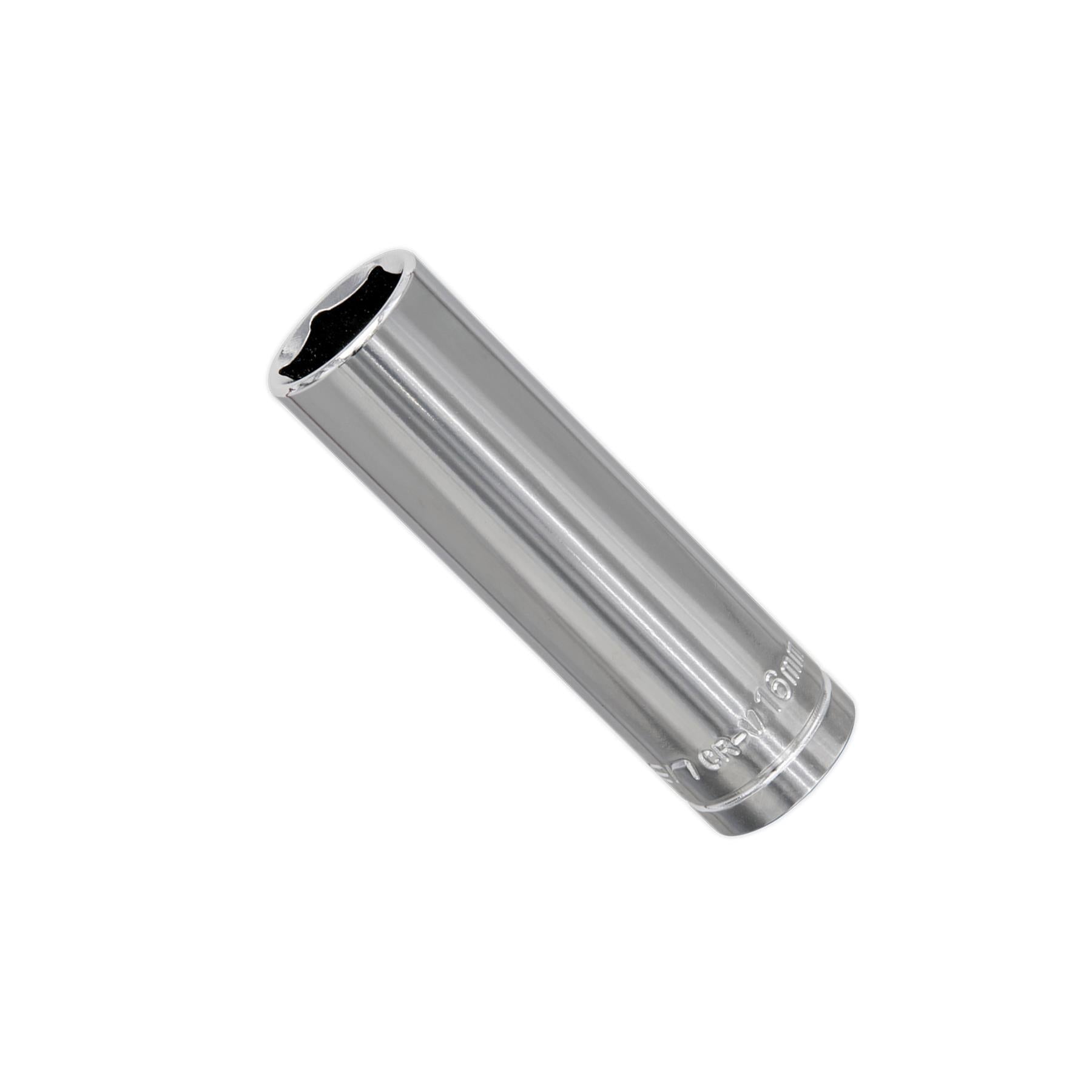 Sealey WallDrive Socket 15mm Deep 1/2"Sq Drive Carbon Steel