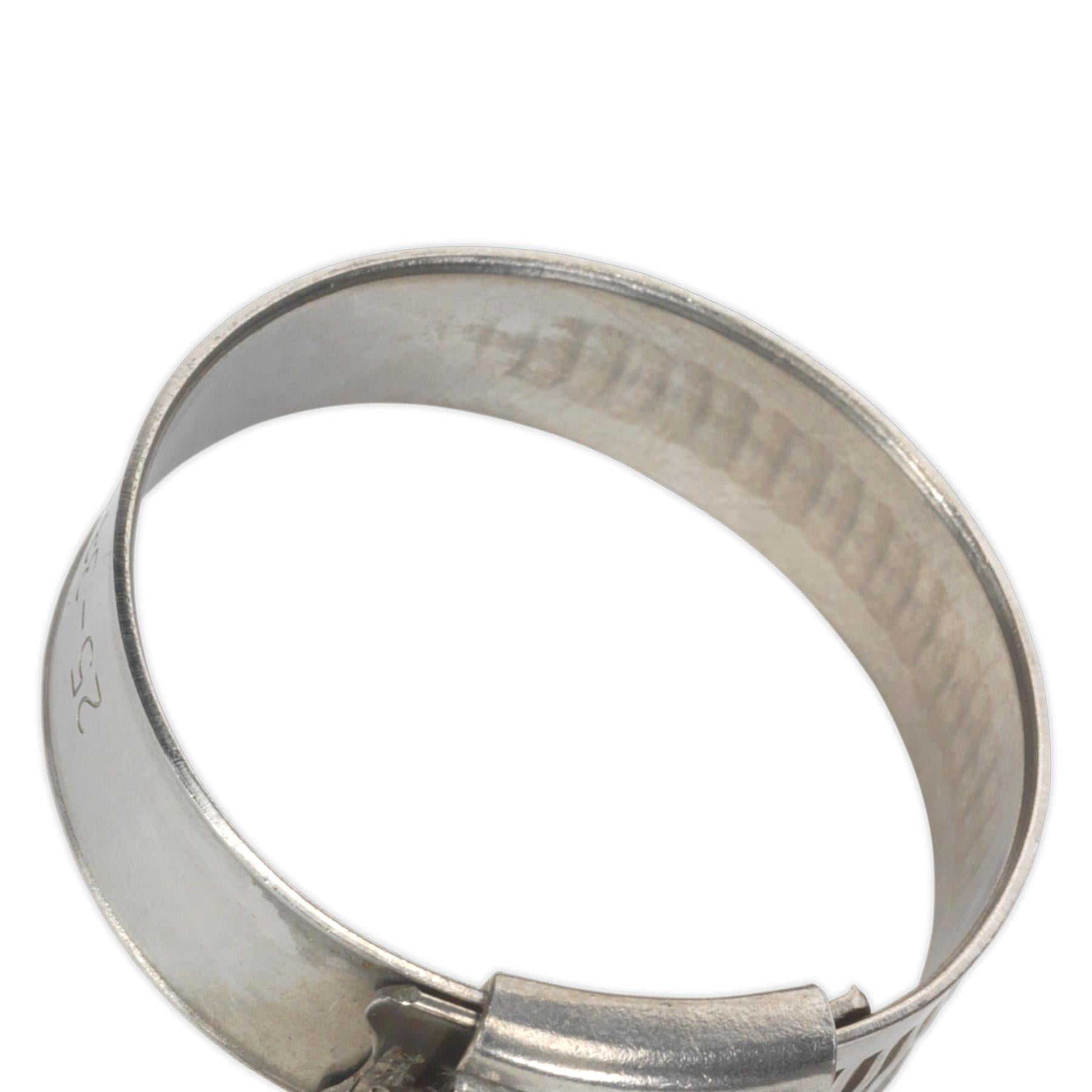 Sealey Hose Clip Stainless Steel 25-38mm Pack of 10