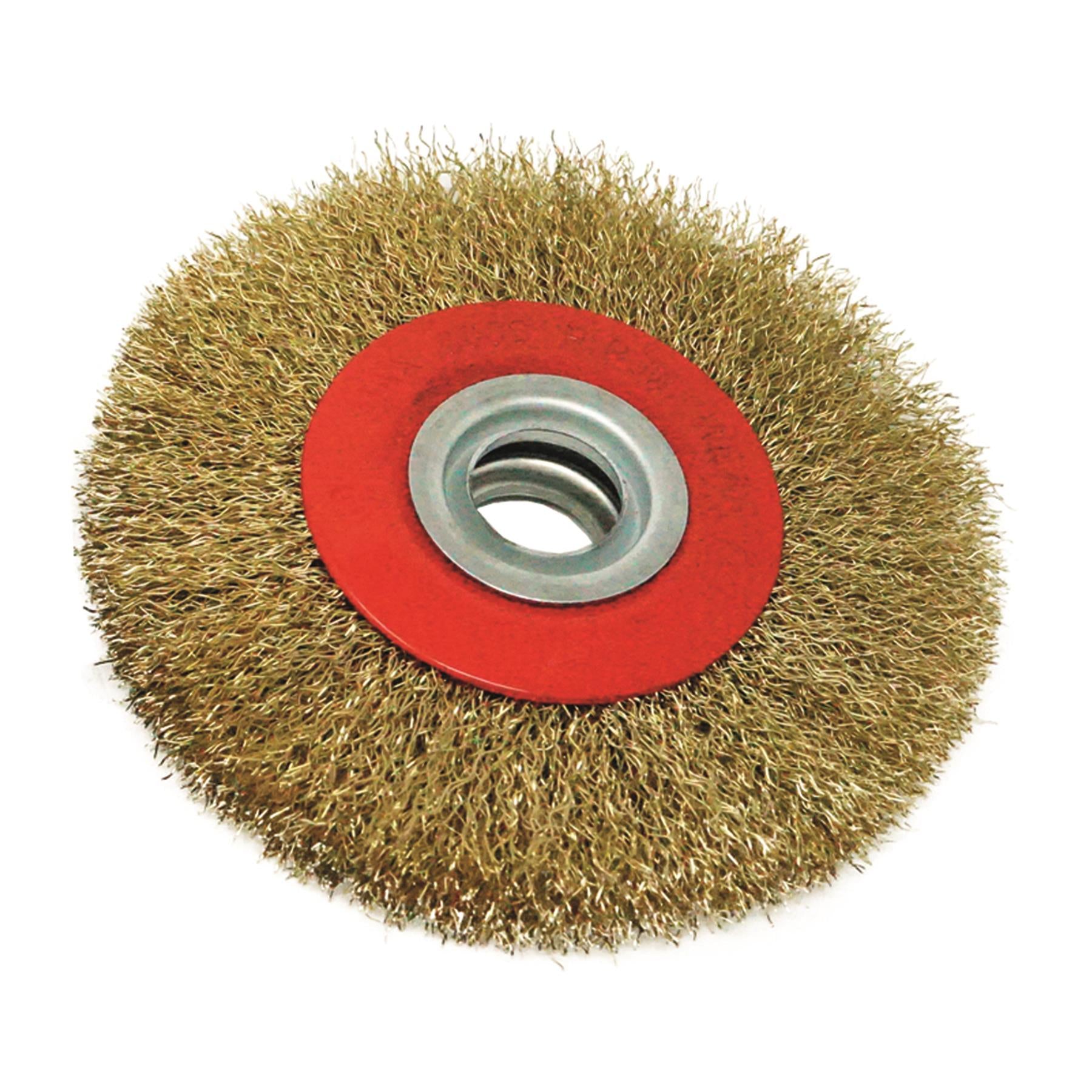 5" 125mm Fine Wire Brush Wheel For Bench Grinder + Adaptor Rings