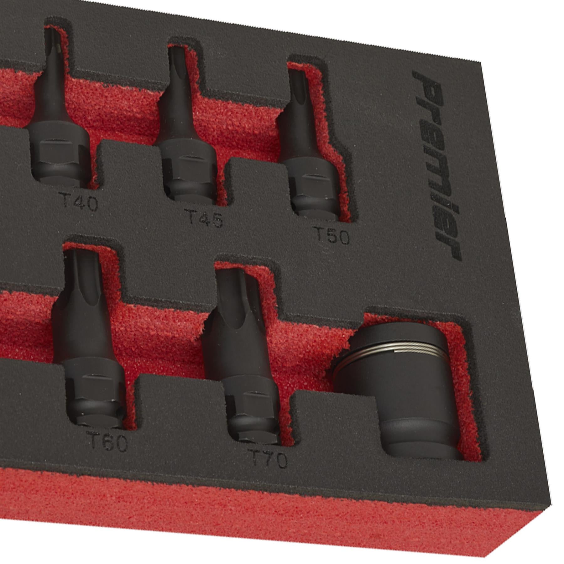 Sealey Impact TRX-Star* Socket Bit Set 8pc 3/8"Sq Drive