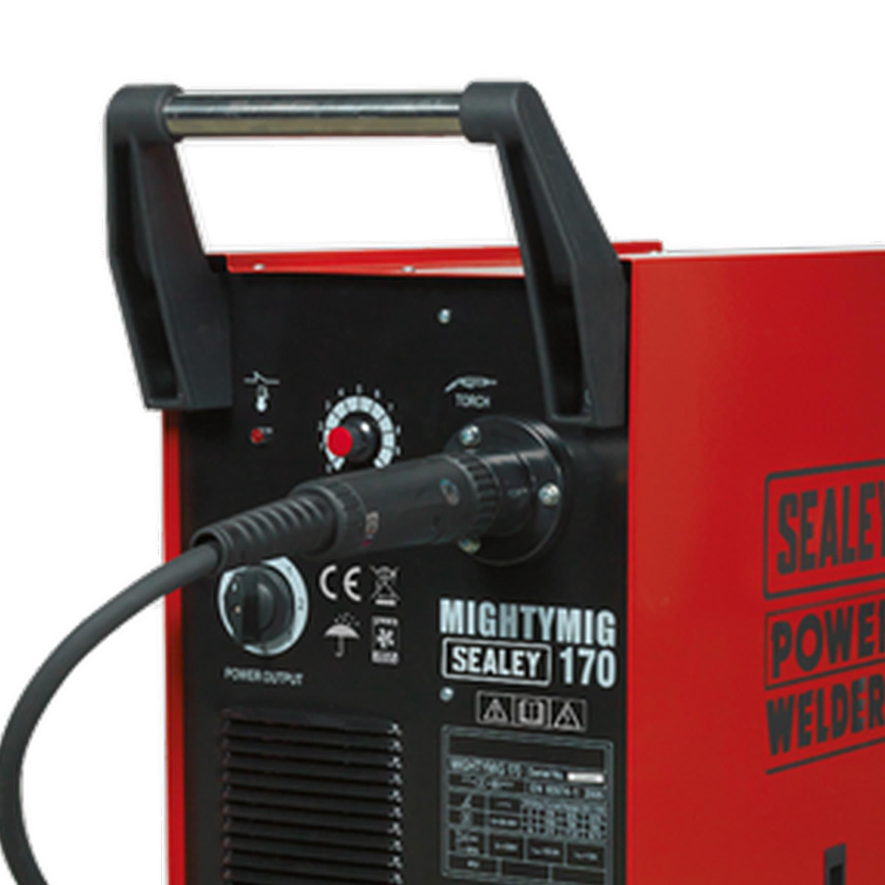 Sealey Professional Gas/No-Gas MIG Welder 170A with Euro Torch MIGHTYMIG170