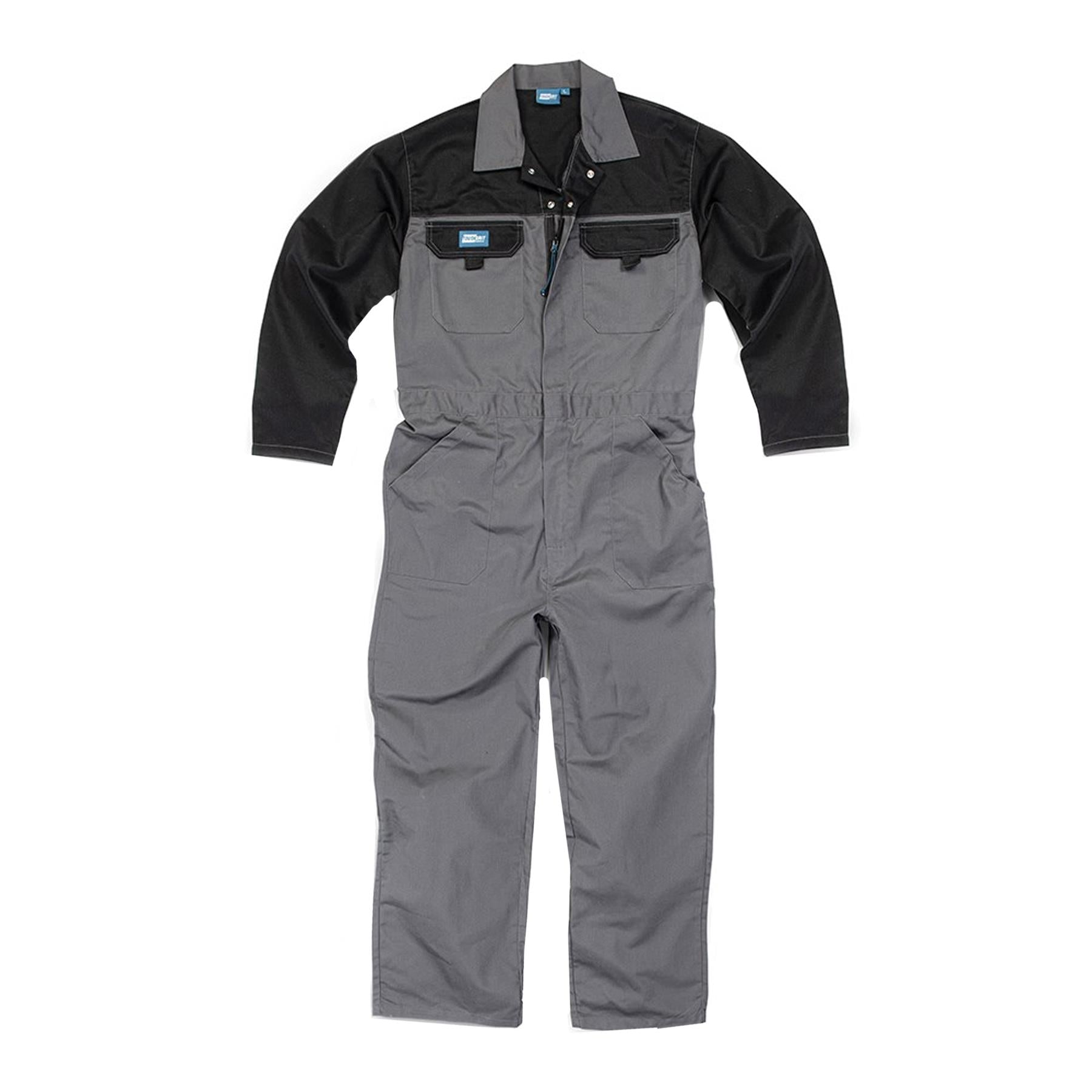 Tough Grit Men Zip Front Coverall Boilersuit Charcoal XXXL