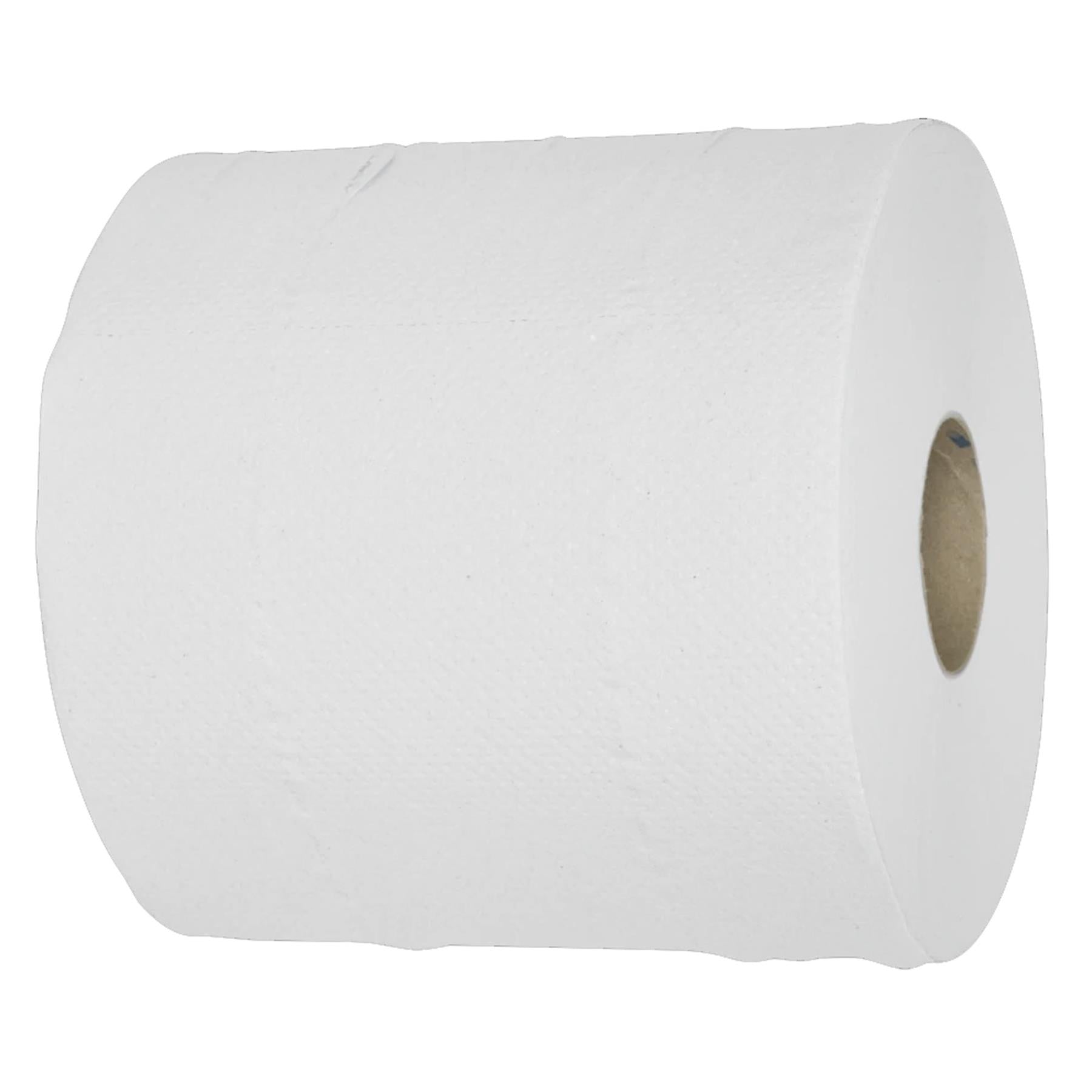Paper Roll White 2-Ply Embossed 150m Pack of 6.Sealey
