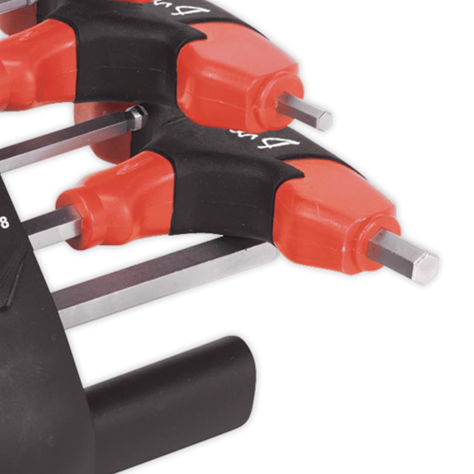 Sealey Ball-End Hex Key Set 8pc T-Handle Metric