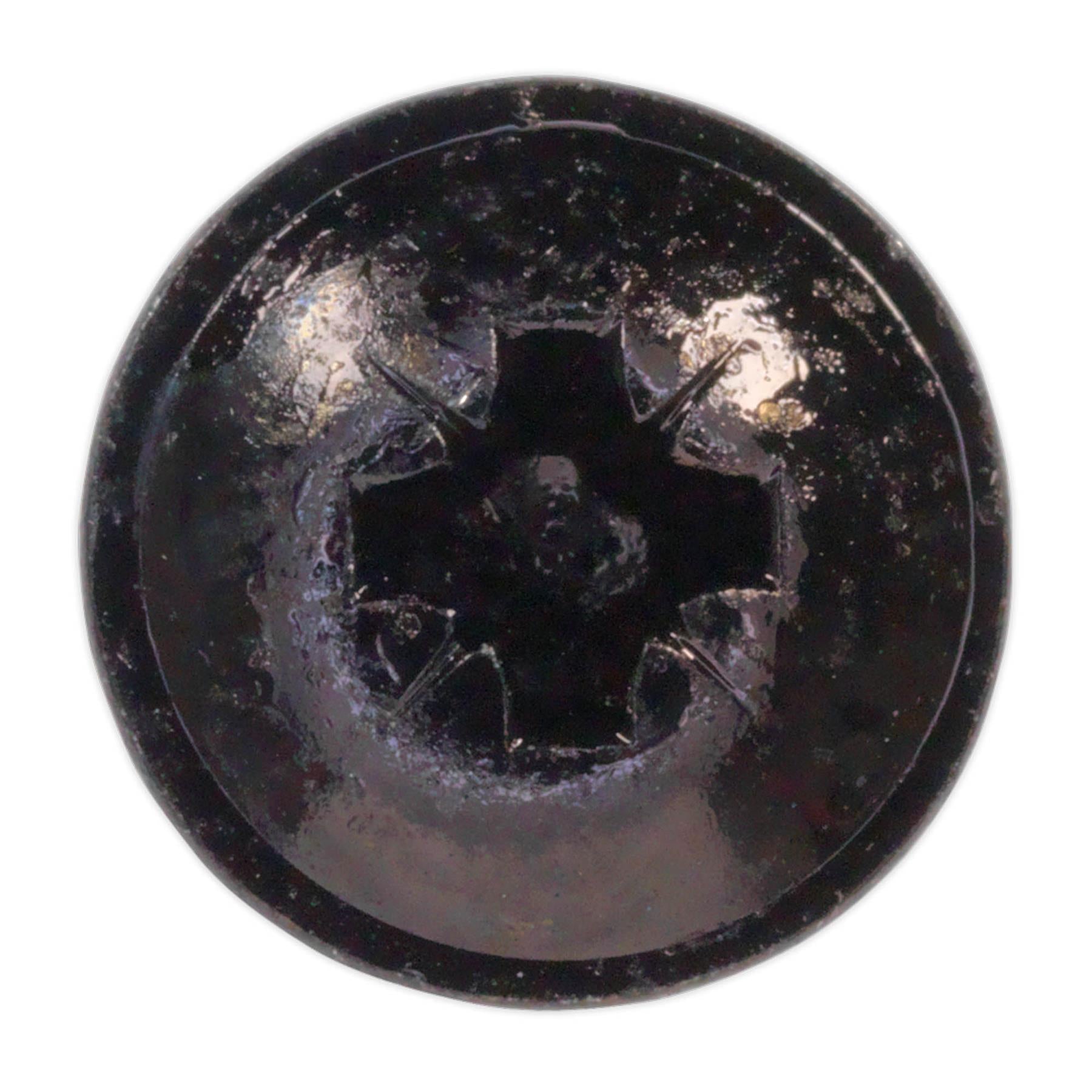 Sealey Self Tapping Screw 3.5 x 10mm Flanged Head Black Pozi Pack o