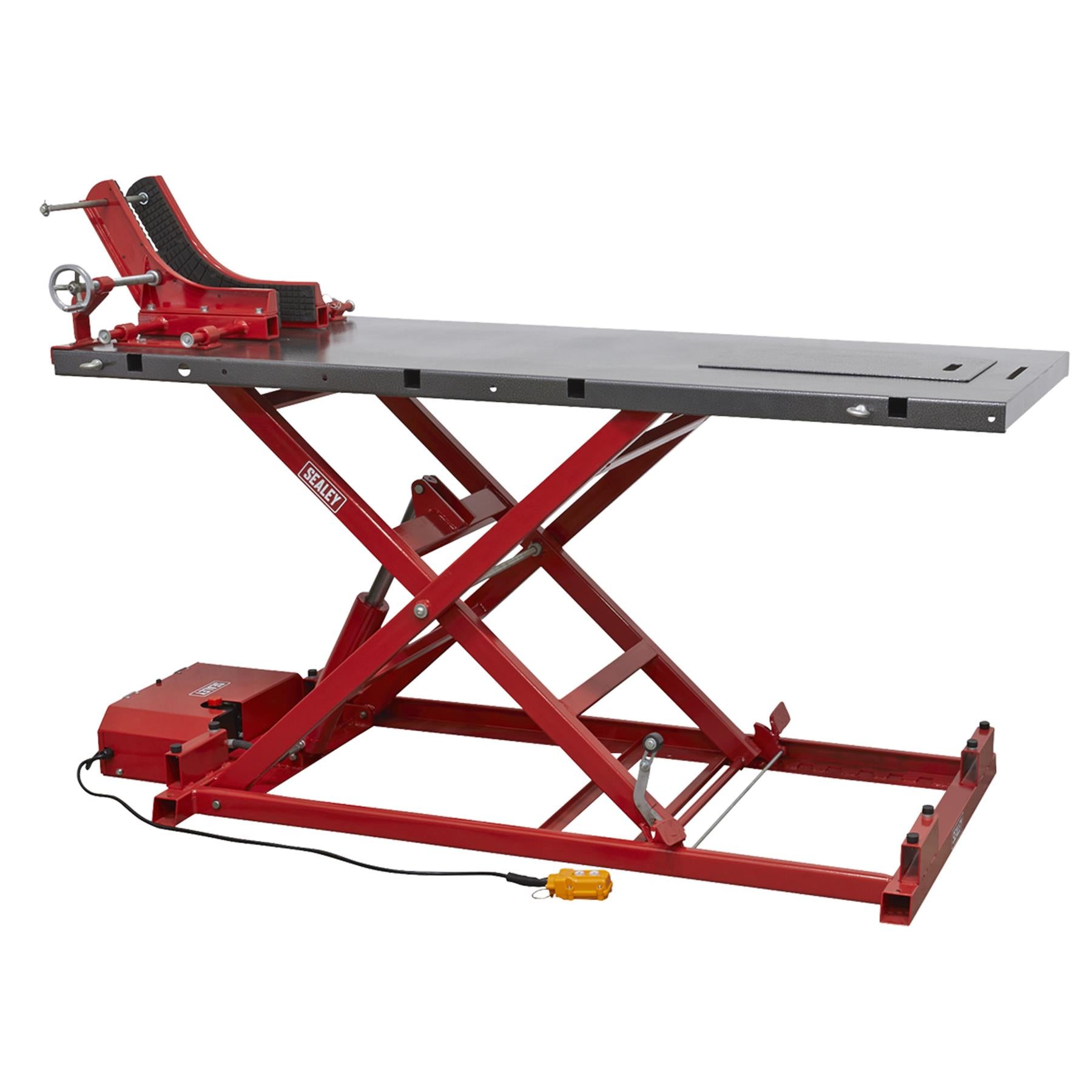 Sealey Motorcycle Lift 680kg Capacity Heavy-Duty Electro/Hydraulic