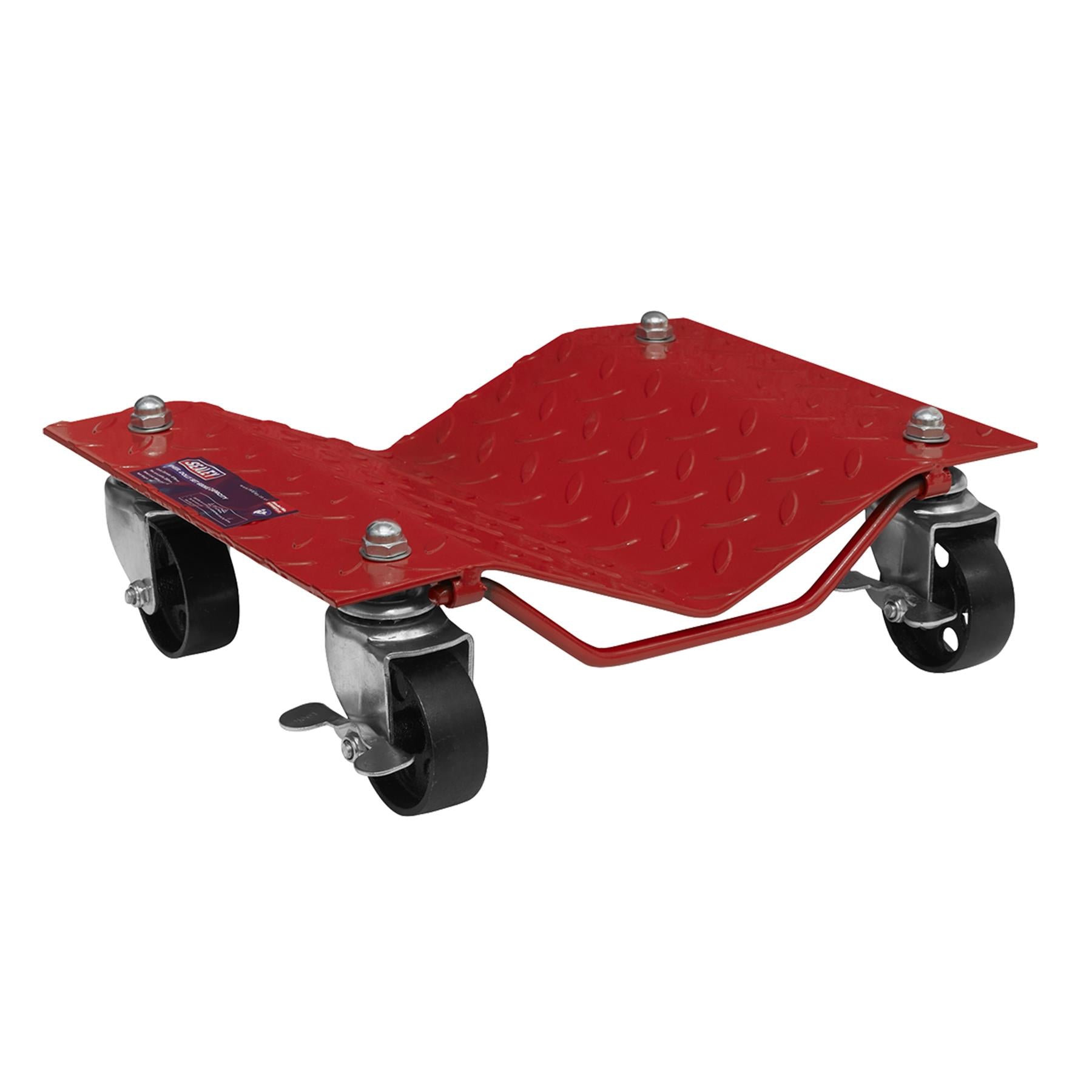 Wheel Dolly Set 680kg Capacity. steel-plate with rust resistant finish.Sealey