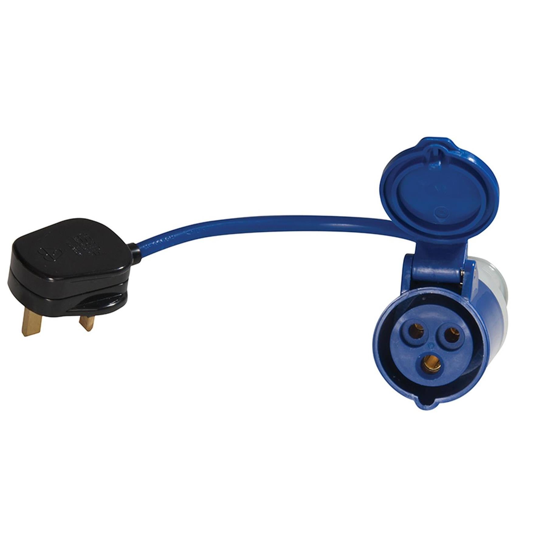 Fly Lead Converter, 13-16 A 13 A Plug To 16 A Socket Cable Length 250mm Max 250V