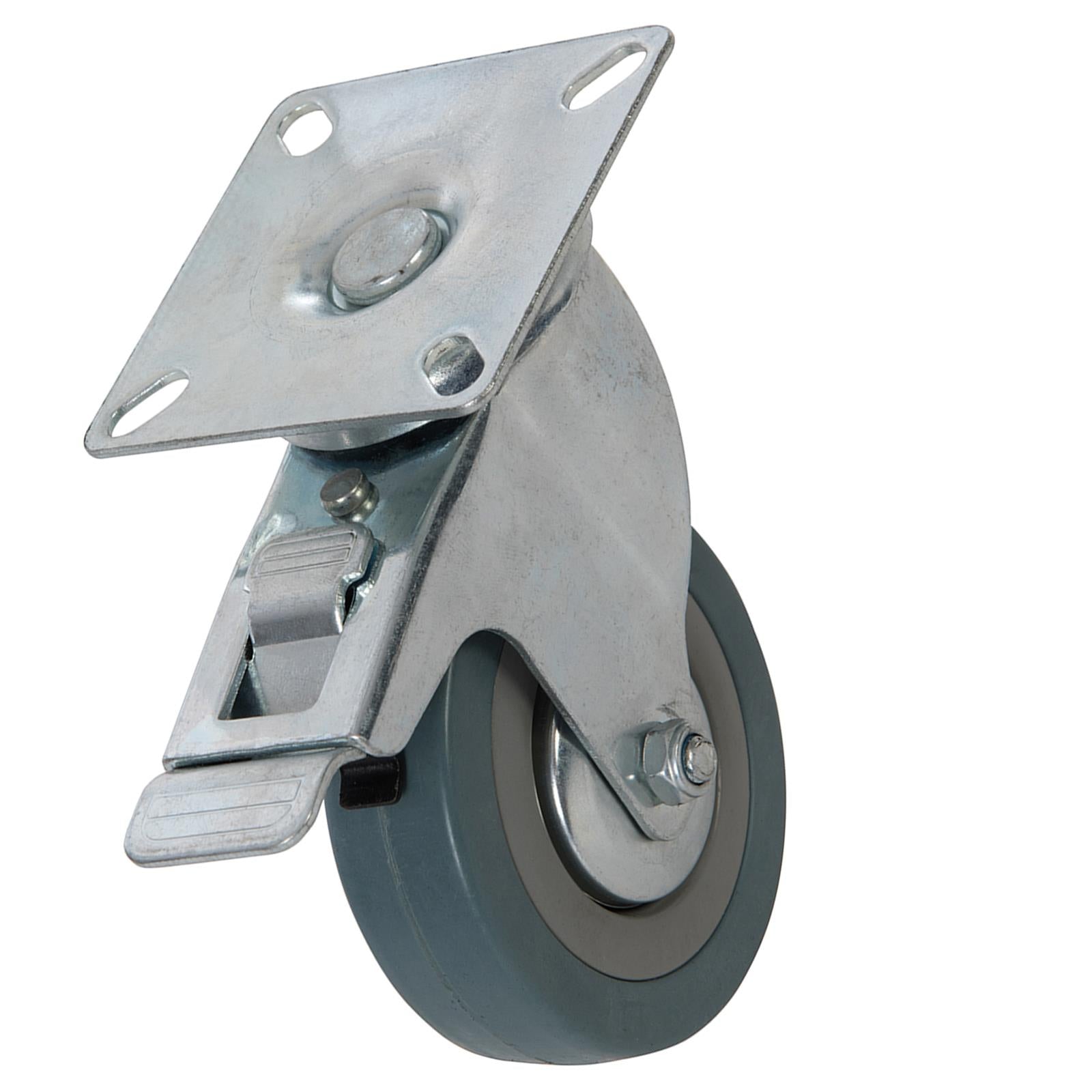 Heavy Duty Swivel Rubber Castor Caster Wheels Cart Wheel 75mm 6 PC