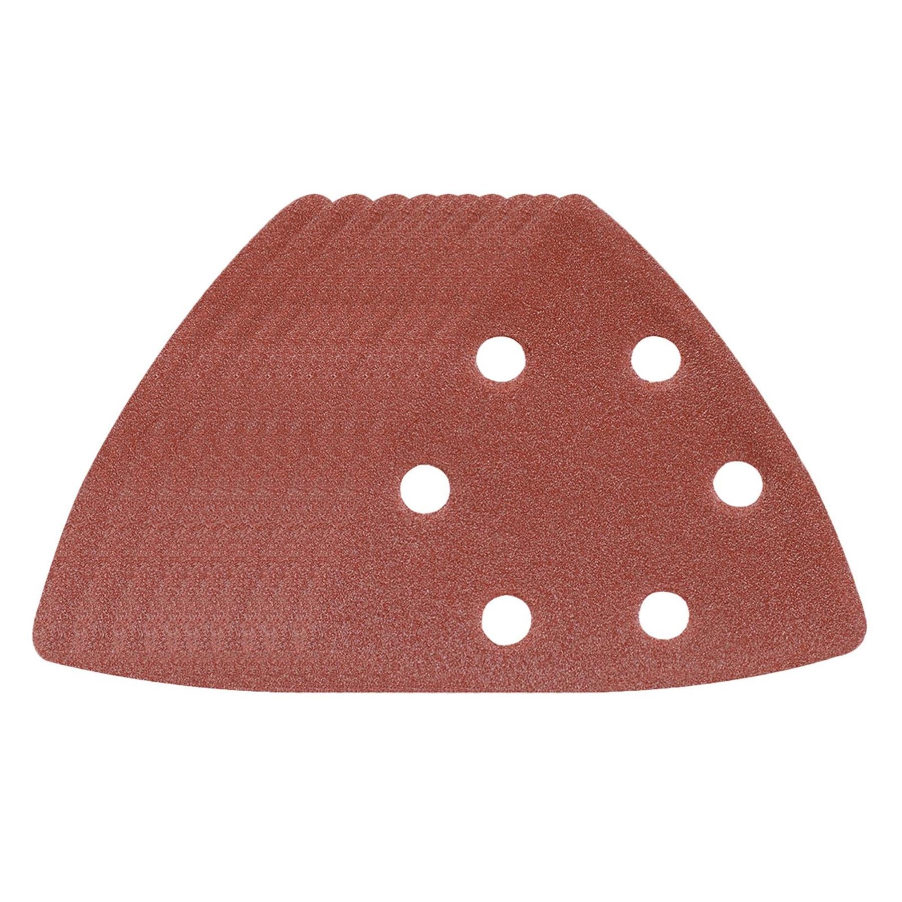 Triangle Sanding Sheets 90mm 10Pk Grit 120 Hook & Loop Aluminium Oxide