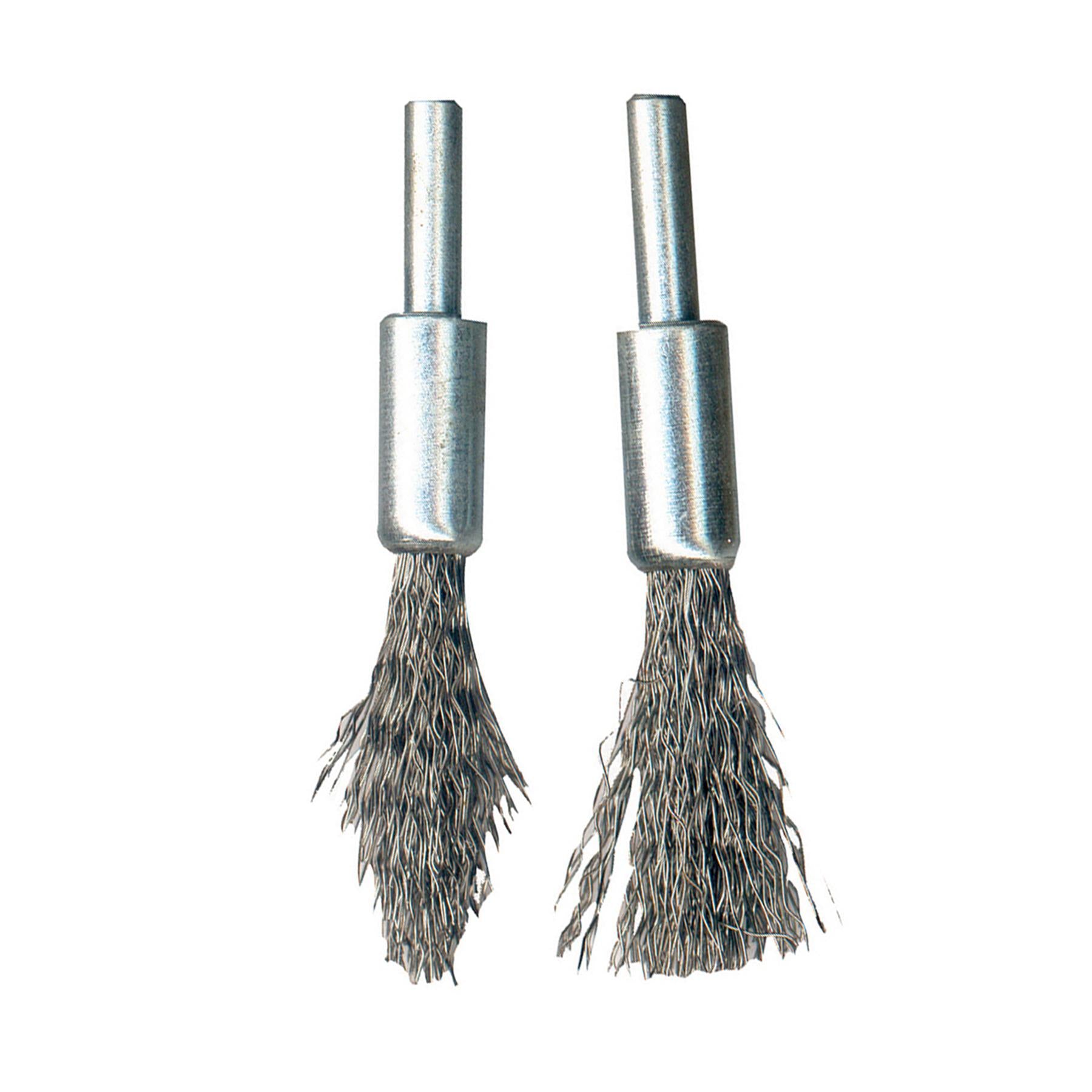 Steel De-Carb Brush Set 2Pk 6mm Shank For The Removal Of Carbon Deposits