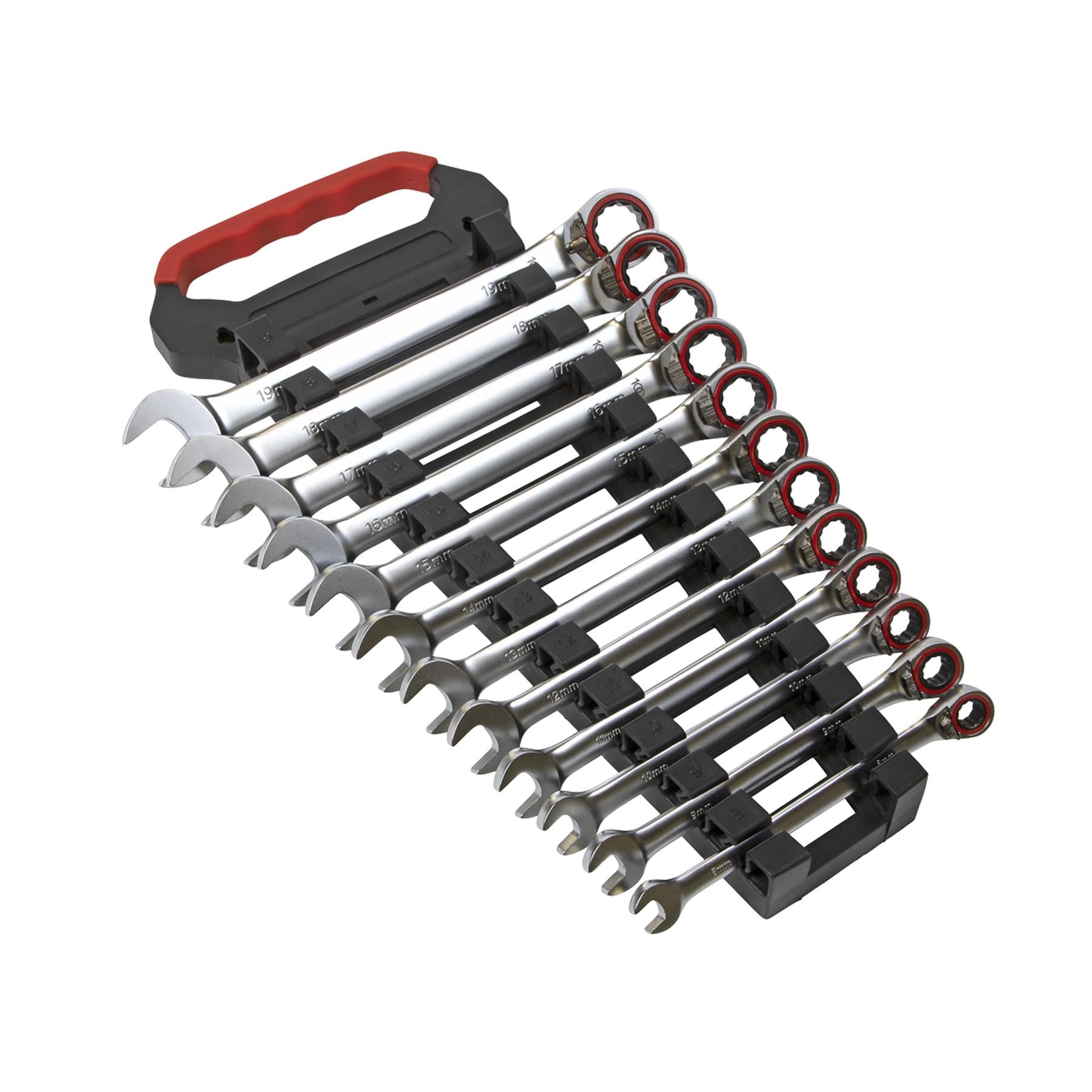 Sealey Reversible Ratchet Comb. Spanner Set 12pc Platinum Series