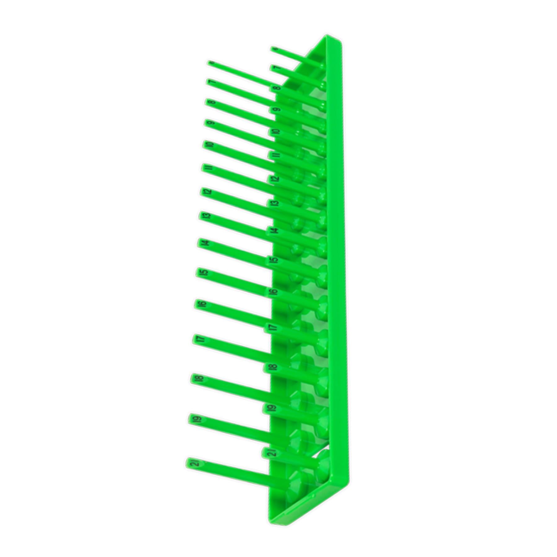 Sealey Socket Holder 3/8"Sq Drive 6-21mm Hi-Vis Green