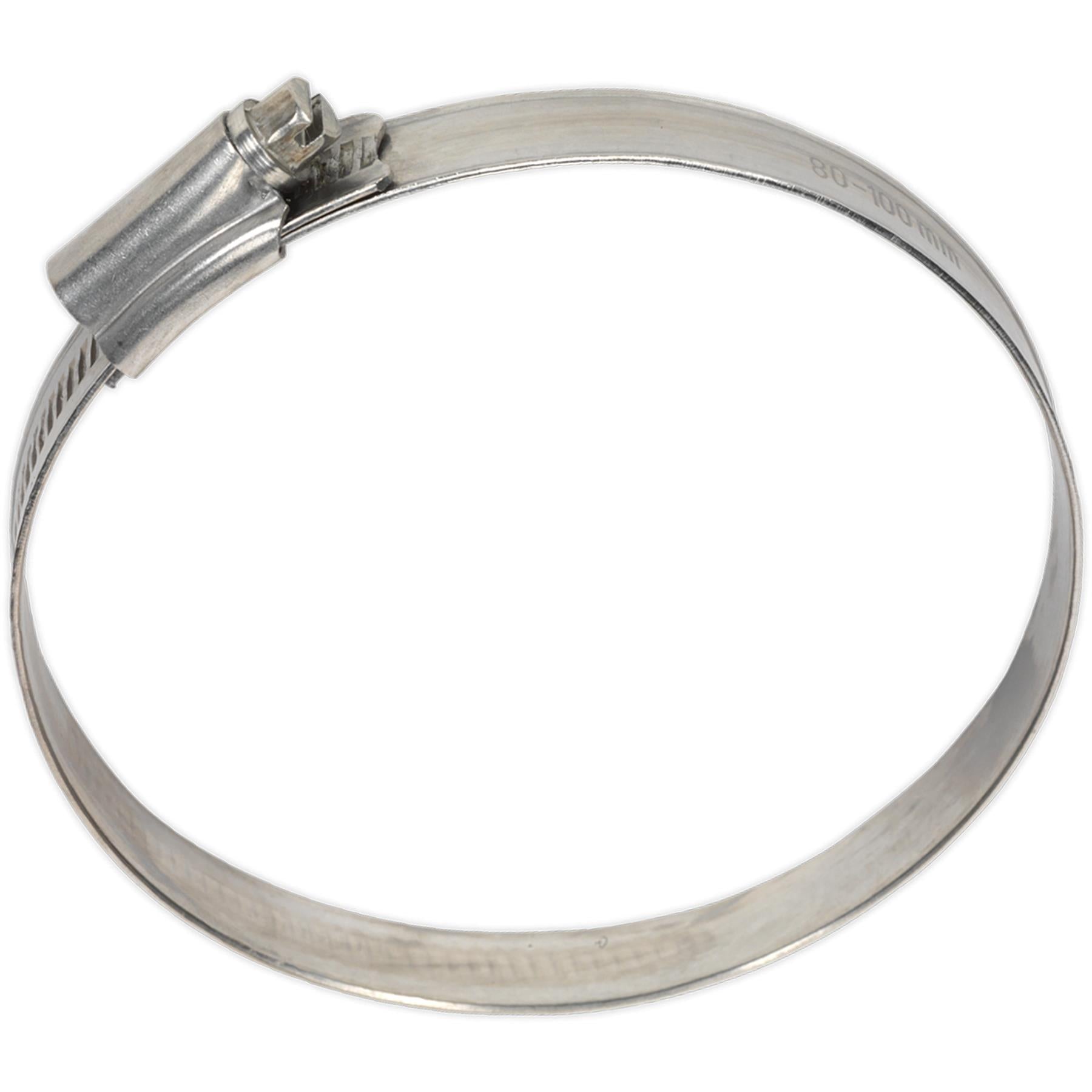 Sealey Hose Clip Stainless Steel 80-100mm Pack of 5