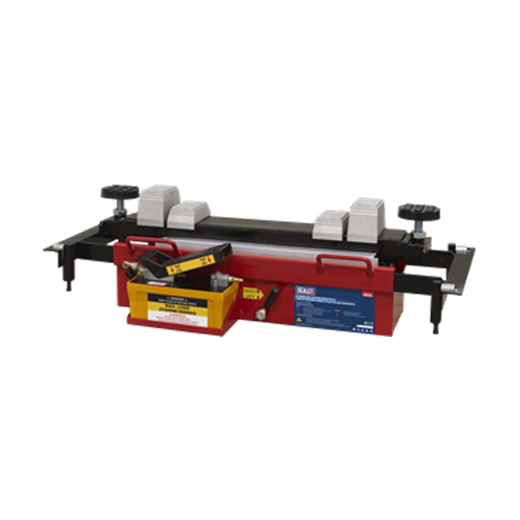 Sealey Air Jacking Beam 2 Tonne with Arm Extenders & Flat Roller Supports