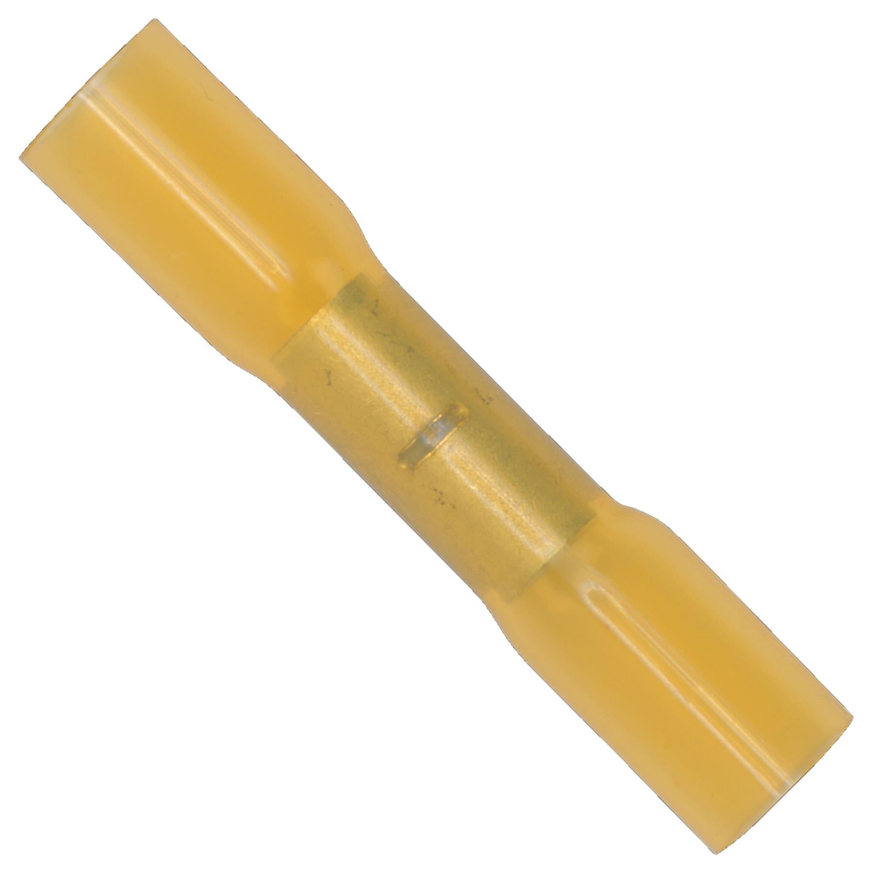 Heat Shrink Butt Connector Terminal 6.8mm Yellow Pack of 50 Sealey