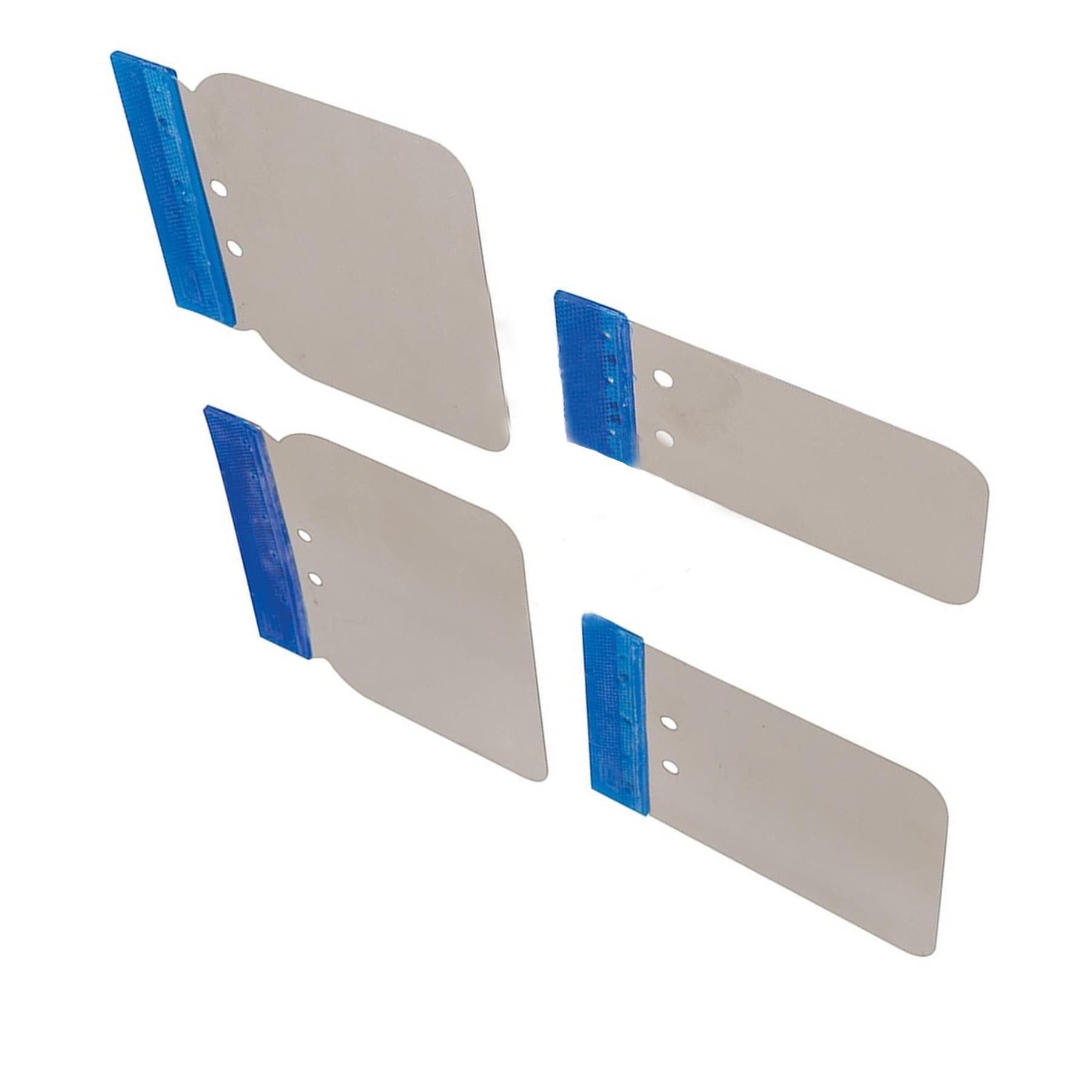 4Pce Stainless Steel Body Filler Application Set - 50, 80, 100 & 120mm