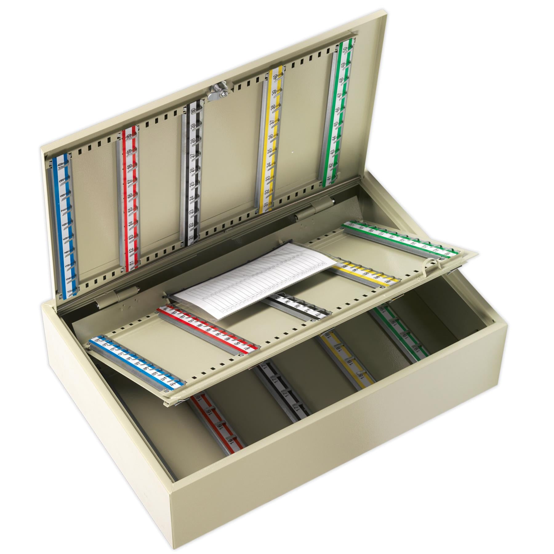 Sealey Key Cabinet 200 Key Capacity Steel construction with two keys