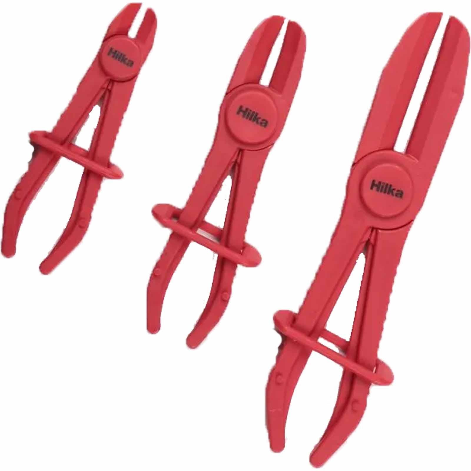 3Pc Hose Pliers Pipe Clamps Brake Plier Free Hands Plastic Radiator Brakes Pipes