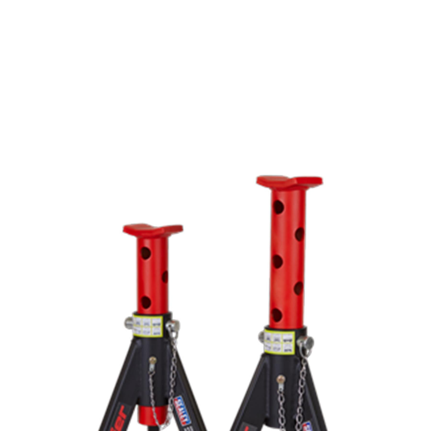 Sealey Axle Stands (Pair) 6tonne Capacity per Stand - Red