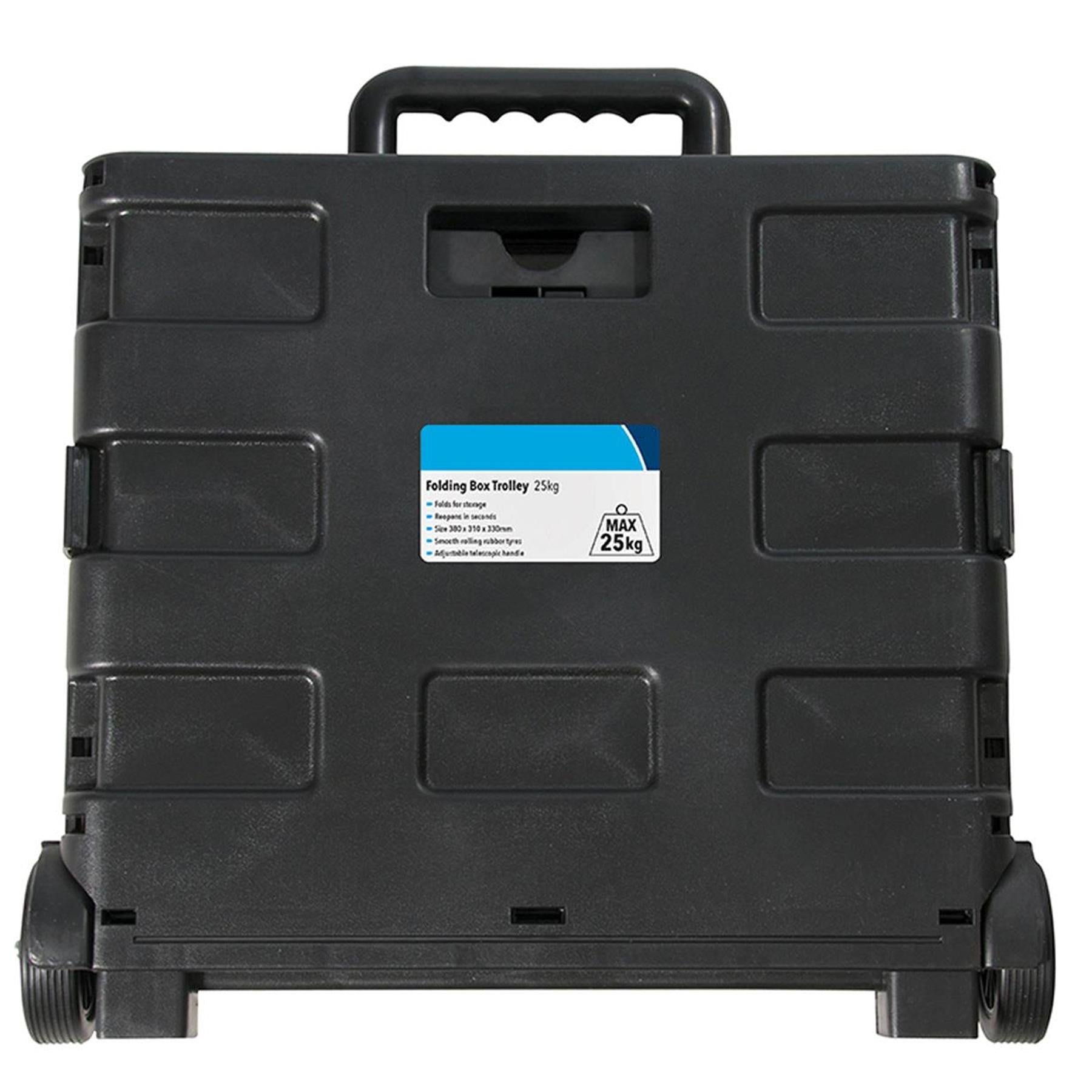 Folding Box Trolley 25Kg Transport Storage Office Warehouse Van Camping