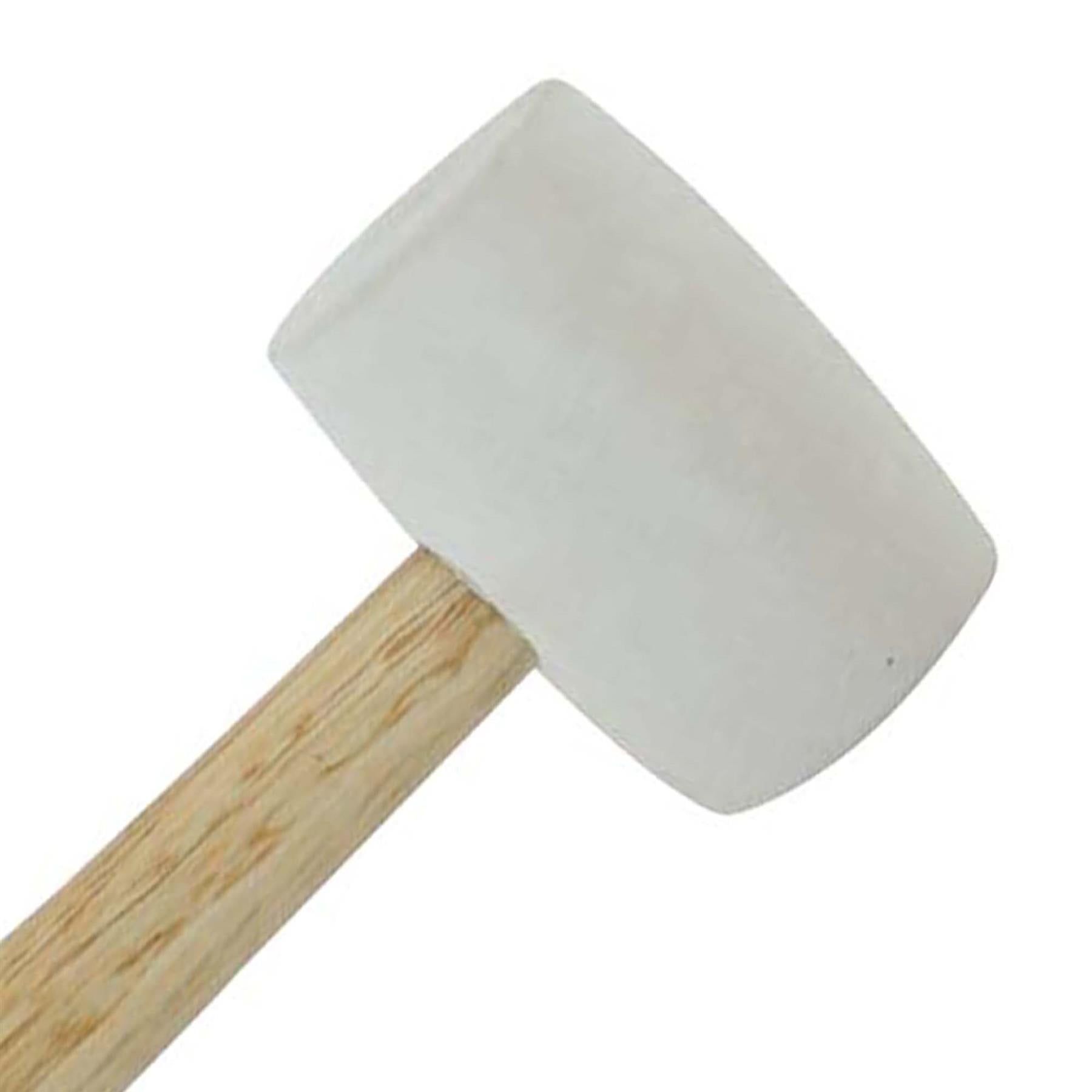 White Rubber Mallet - 24Oz (680G) Camping Building Marqee Tent Pegs Mallet DIY