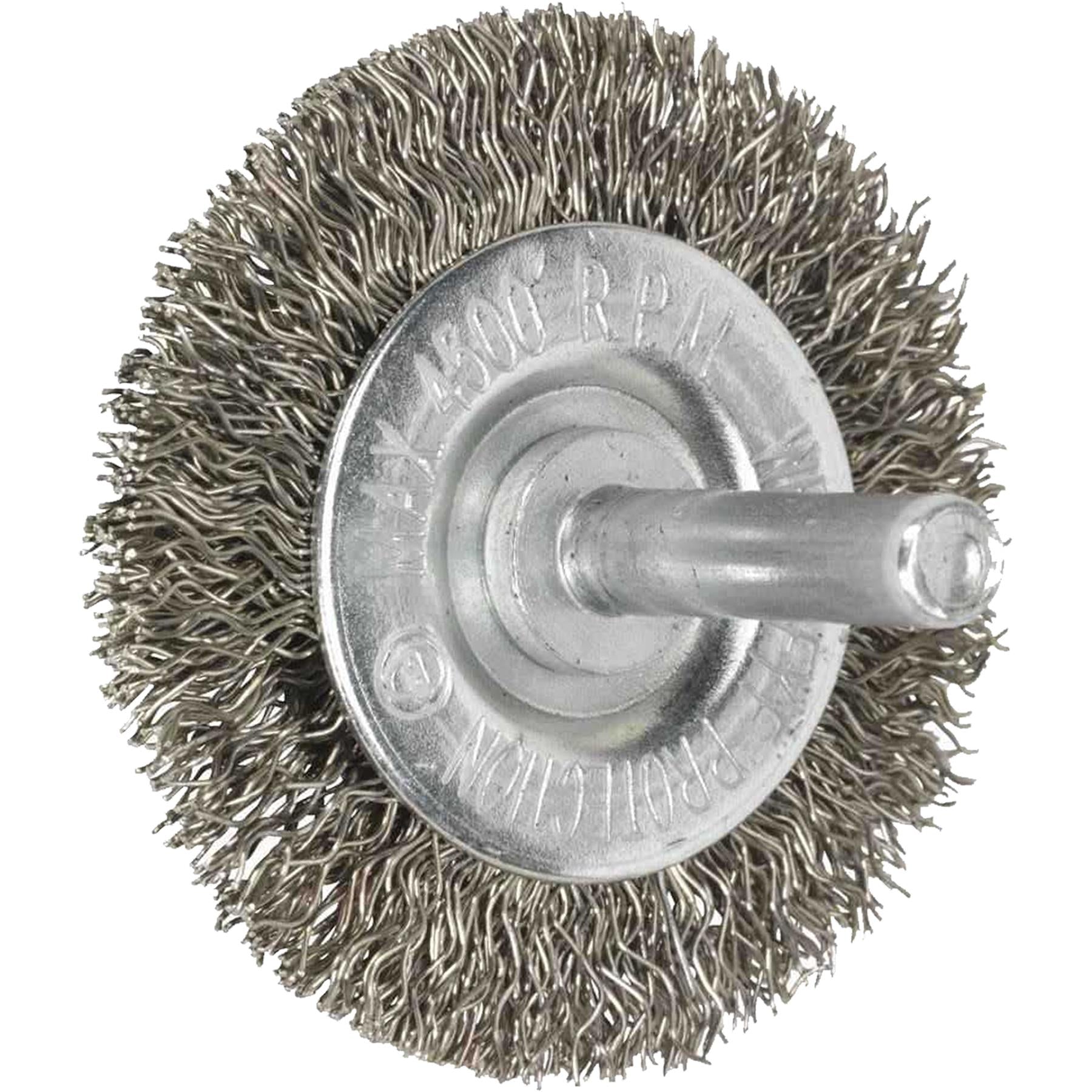 Sealey Flat Wire Brush Stainless Steel 50mm with 6mm Shaft