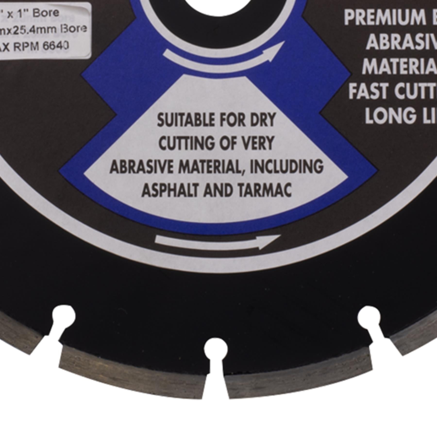 Sealey Asphalt/Tarmac Diamond Blade 230 x 22mm