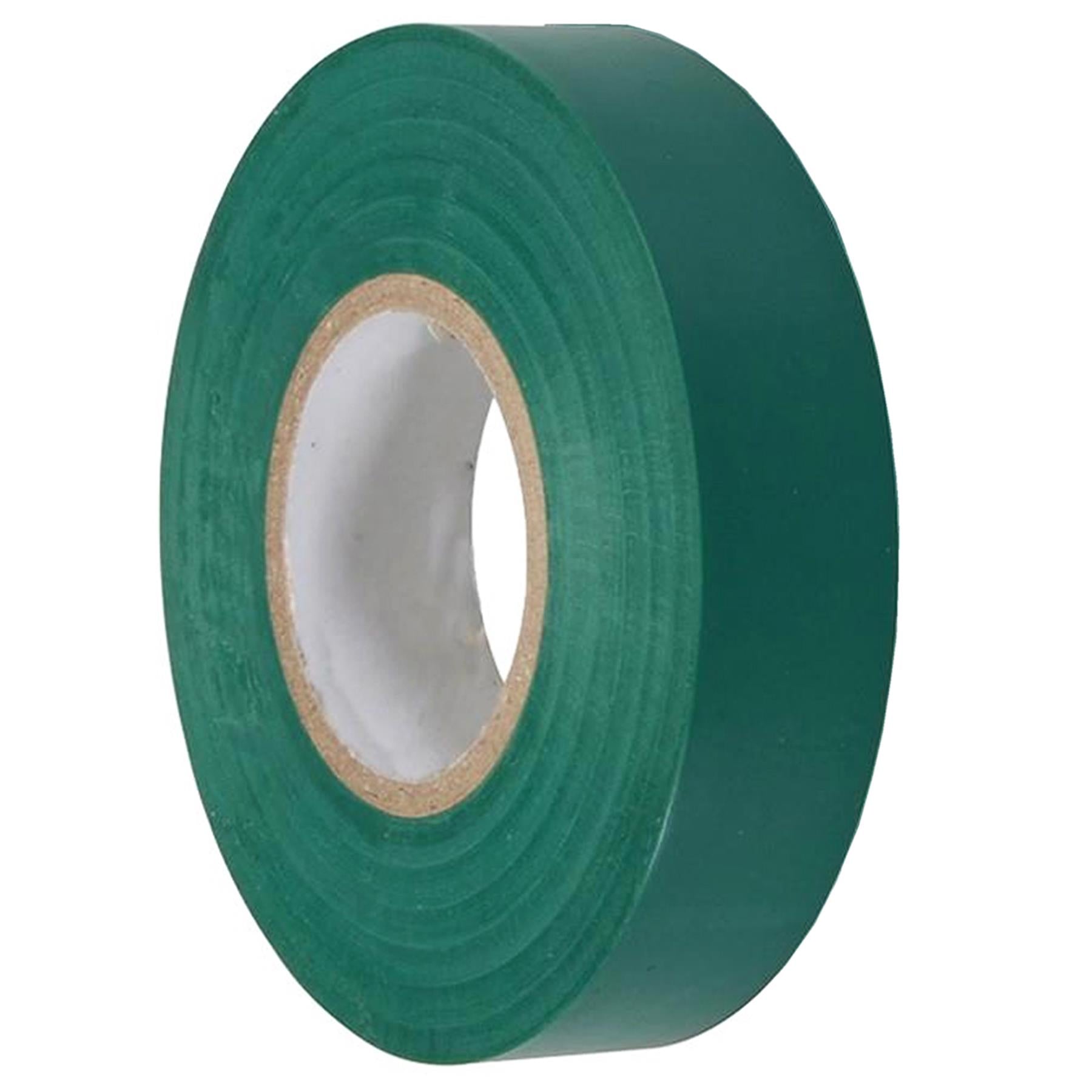 Electrical Pvc Insulation Insulating Tape 22m Flame Retardant Rolls Green 10 Rolls