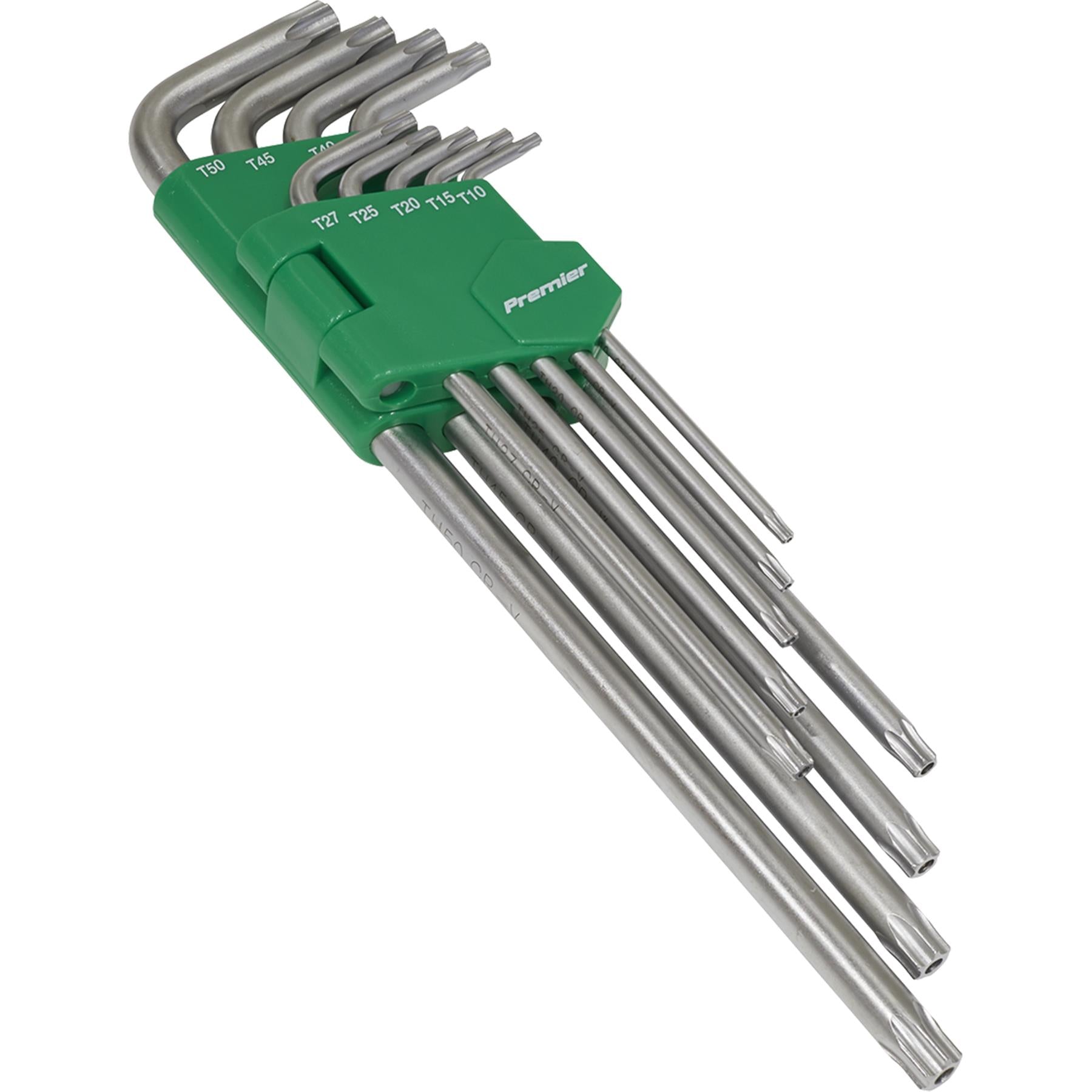 Sealey Security TRX-Star* Key Set 9pc Extra-Long