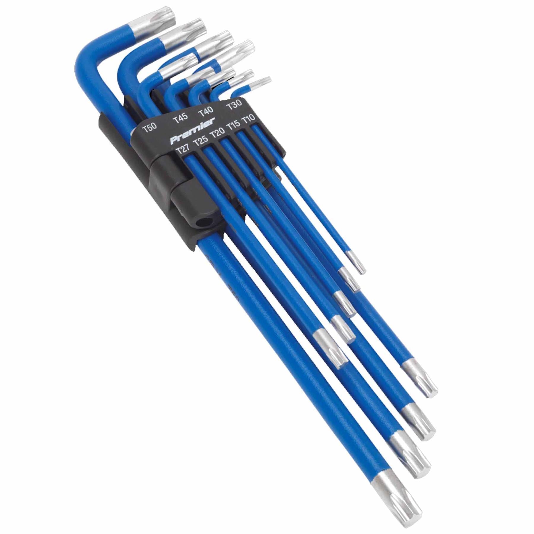 Sealey TRX-Star* Key Set 9pc Extra-Long Anti-Slip