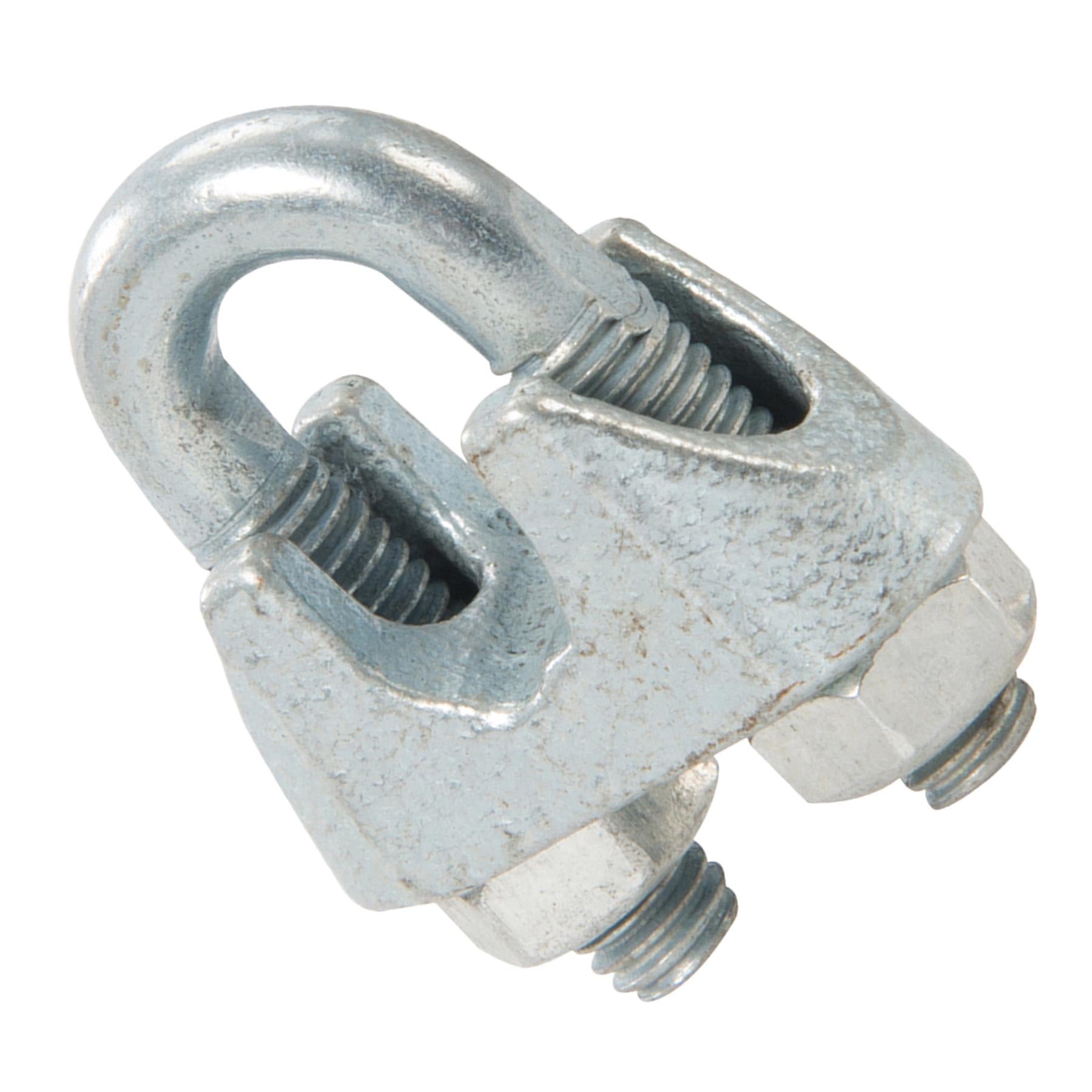 10x Wire Rope Grips Clamp M10 U Bolts Fitting Cable Cord Tie Heavy Duty Steel