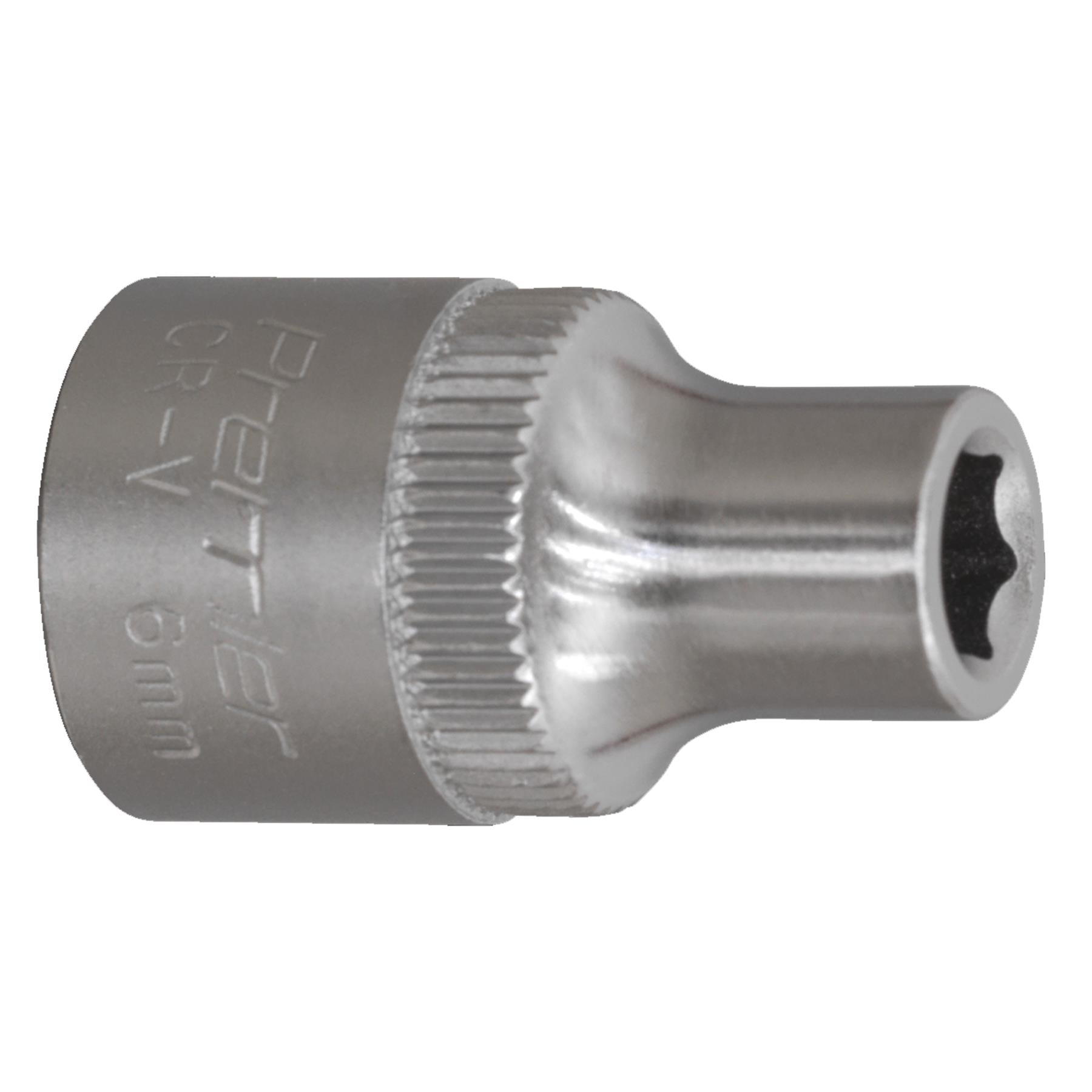 Sealey WallDrive Socket 6mm 3/8"Sq Drive Chrome Vanadium steel