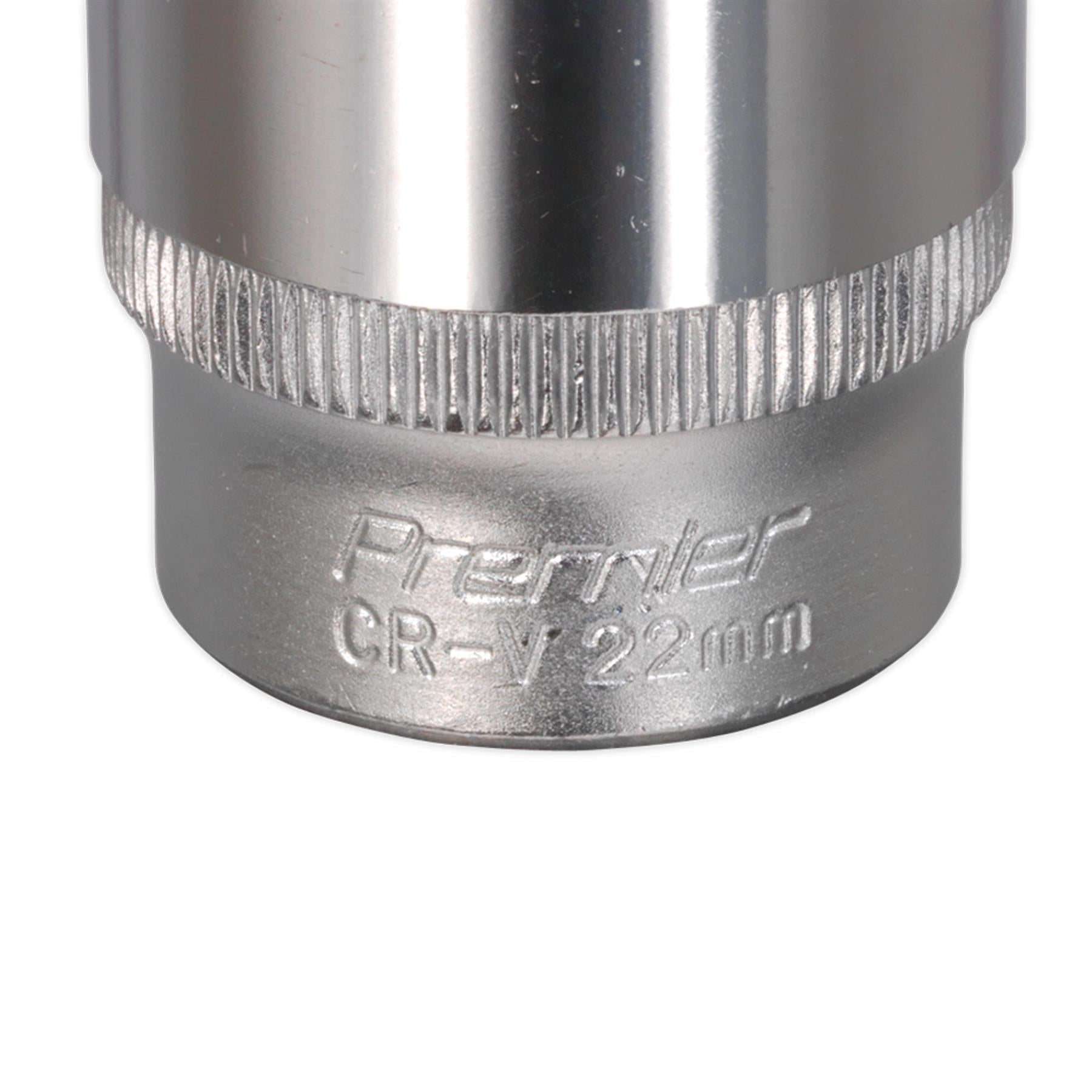 Sealey WallDrive Socket 22mm 3/8"Sq Drive