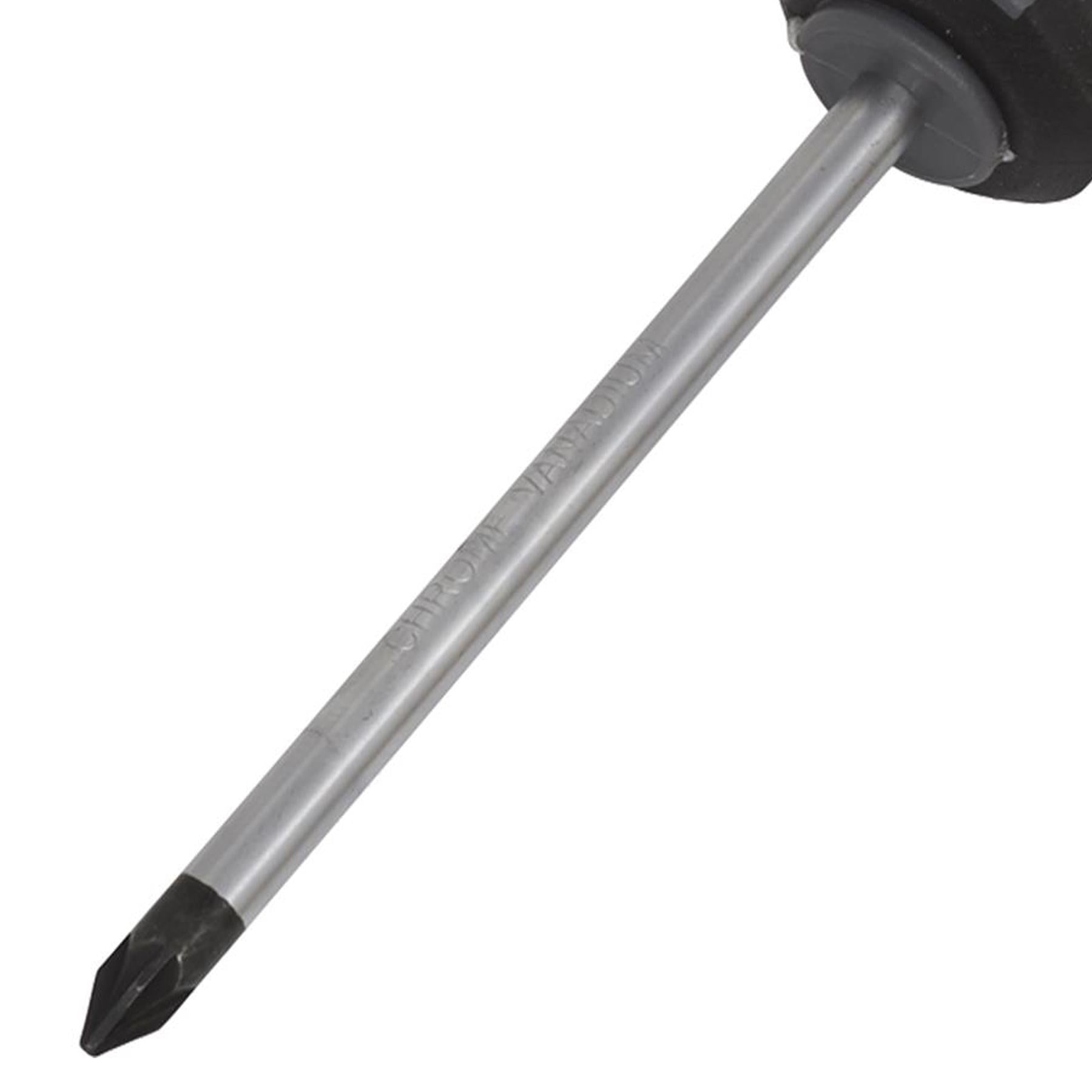 Sealey Screwdriver Pozi Pozidriv #1 x 75mm Soft Grip Handle Magnetic GripMAX