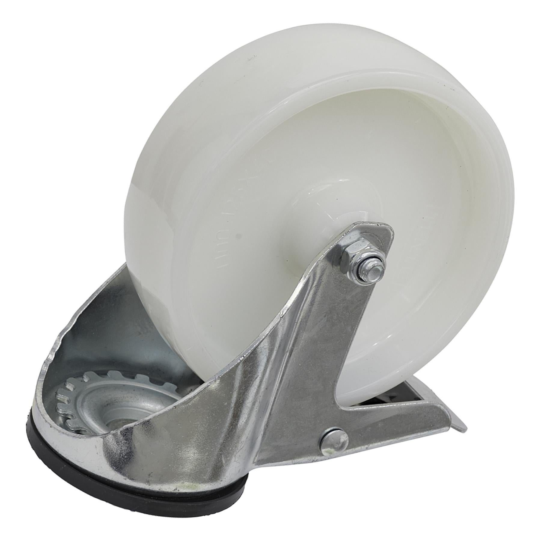 Sealey Castor Wheel Bolt Hole Swivel with Total Lock 125mm