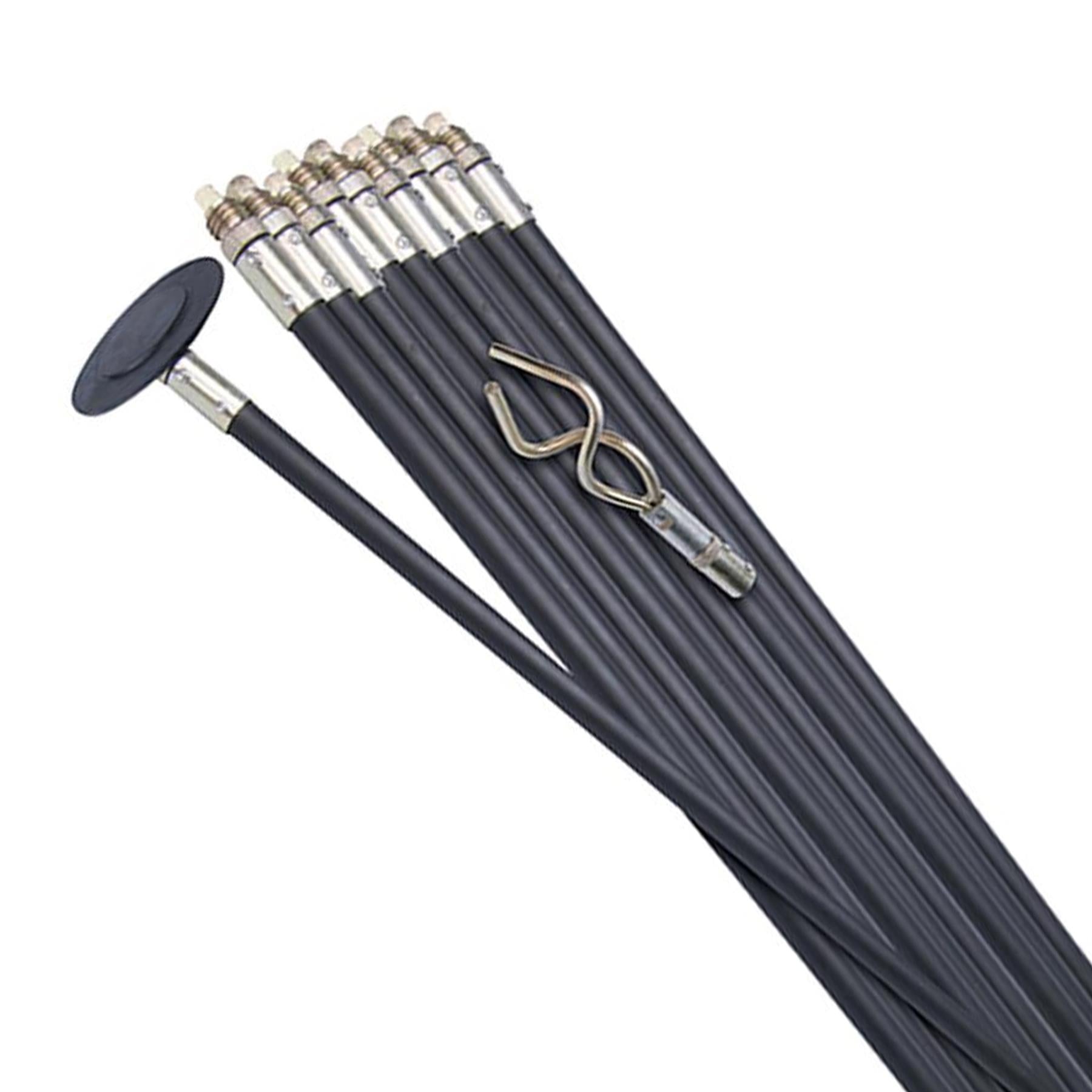 12Pce Drain Rod System - Drain Rod Set With Superior Interlocking Fittings