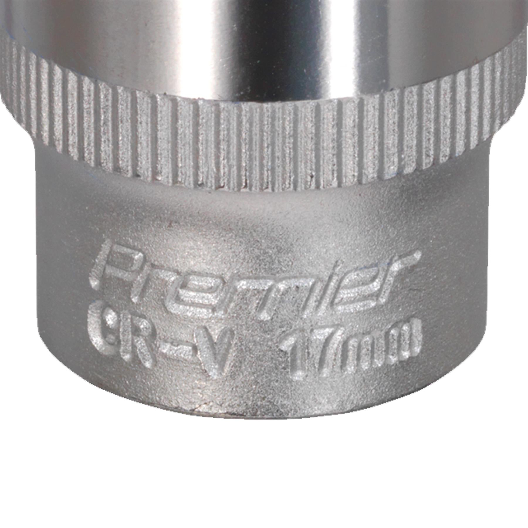 Sealey WallDrive Socket 17mm 3/8"Sq Drive
