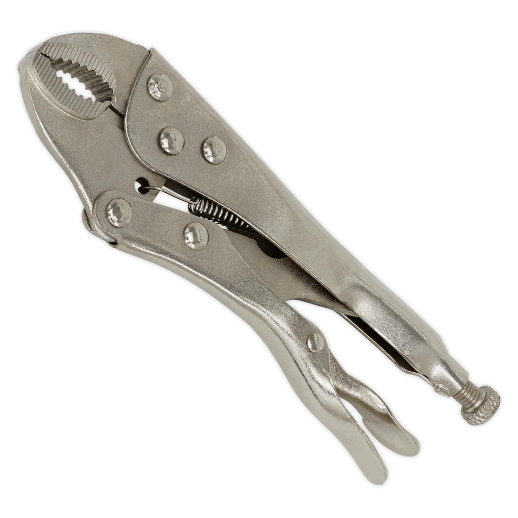 Sealey Locking Pliers 175mm Curved Jaw