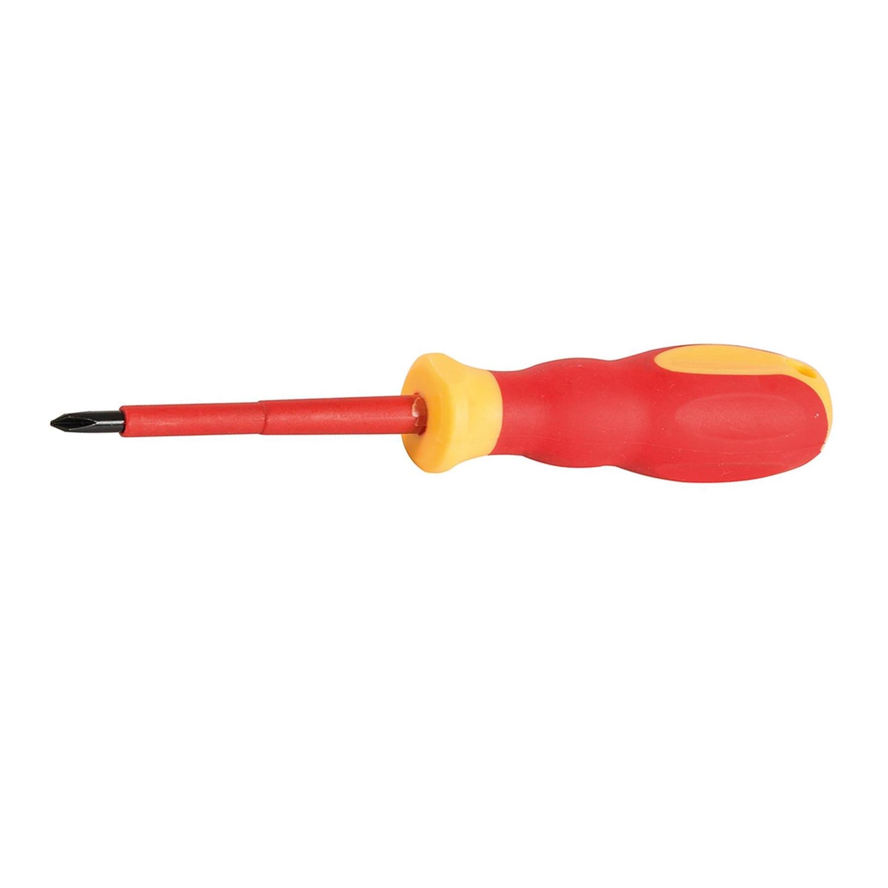 VDE Soft-Grip Electricians Screwdriver Phillips Ergonomic Handles PH1 x 80mm